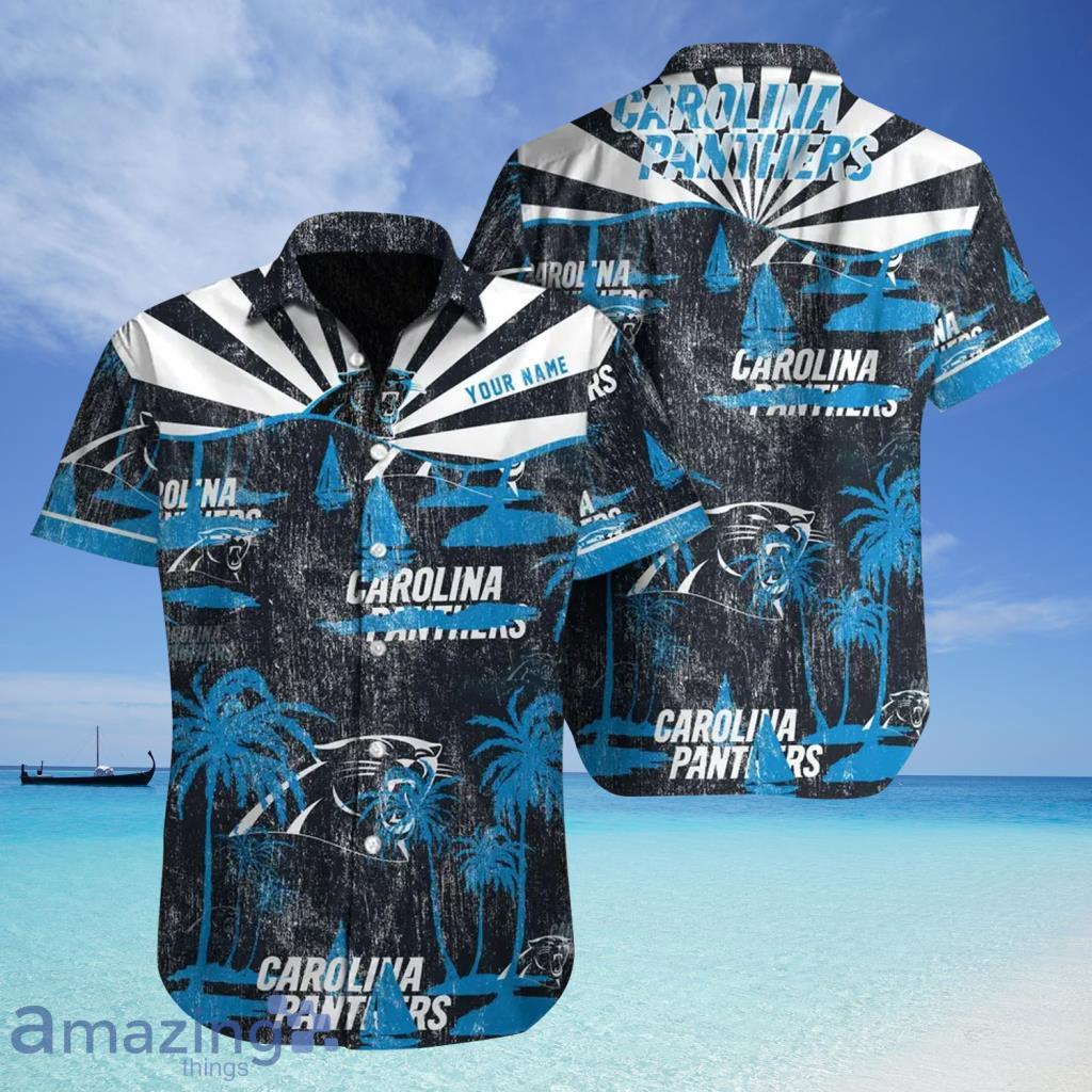 Custom Name Carolina Panthers Hawaiian Shirt NFL Football Aloha