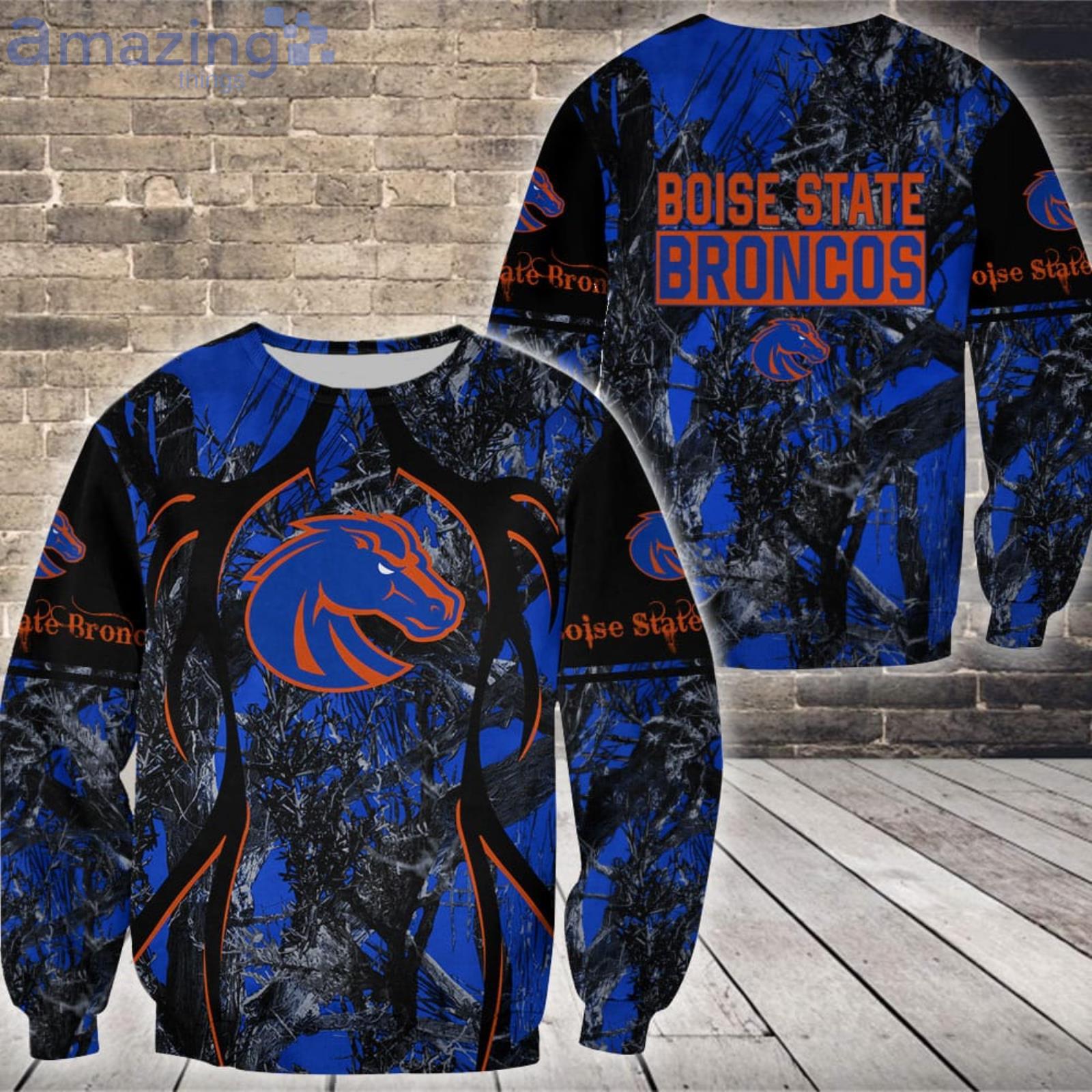 Boise State Broncos Fans Camo Hunting Pattern All Over Printed 3D