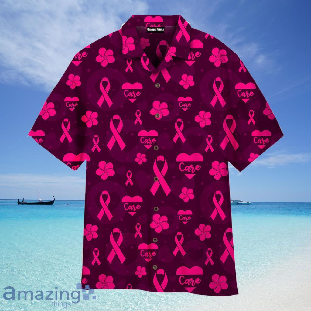 Breast Cancer Faith Hope Care Pattern Hawaiian Shirt For Men And Women - Breast Cancer Faith Hope Care Pattern Hawaiian Shirt For Men And Women