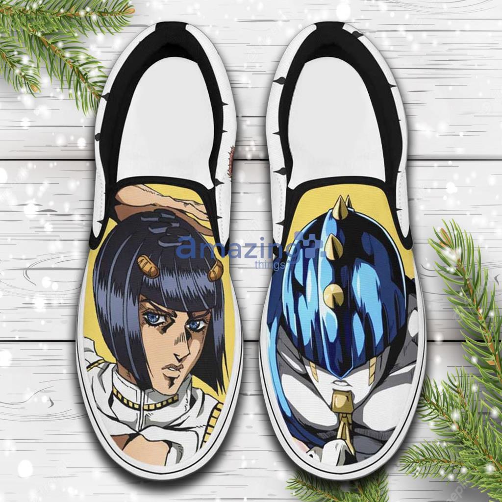Práctico Acostumbrarse a confirmar Bruno Bucciarati Custom Anime JoJo's Bizarre Adventure Slip On Sneakers  Shoes