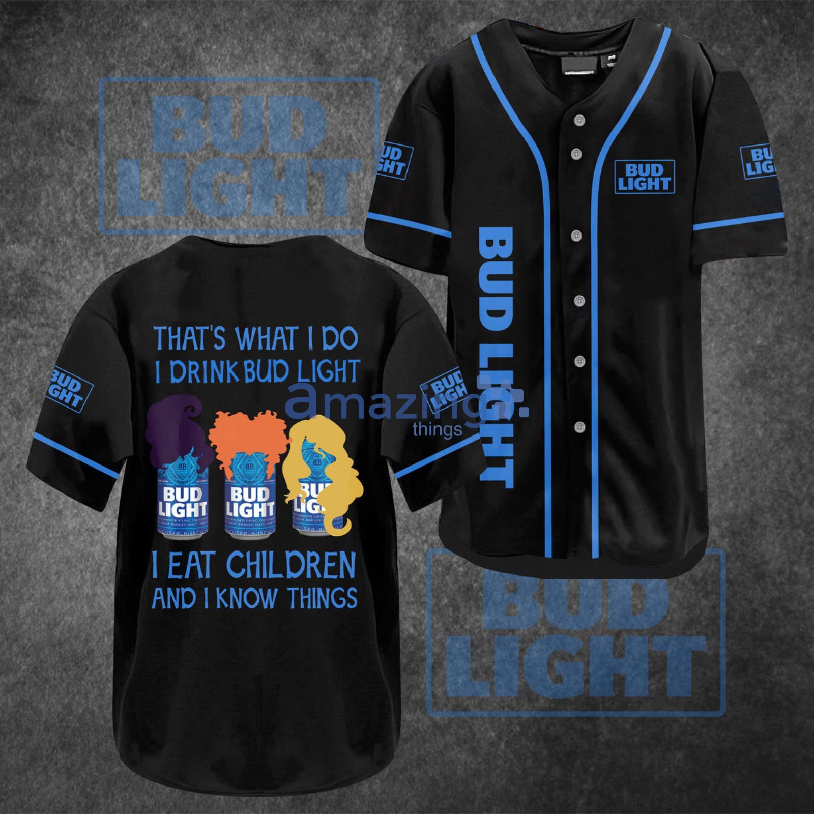 Bud Light Hocus Pocus Bud Light Lover Baseball Jersey Shirt Product Photo 1