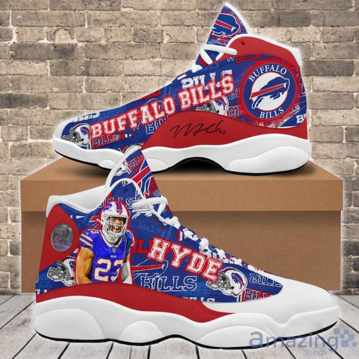 Buffalo Bills Fans Micah Hyde Air Jordan 13 Shoes For Men And Women - 0x720@1672403879426