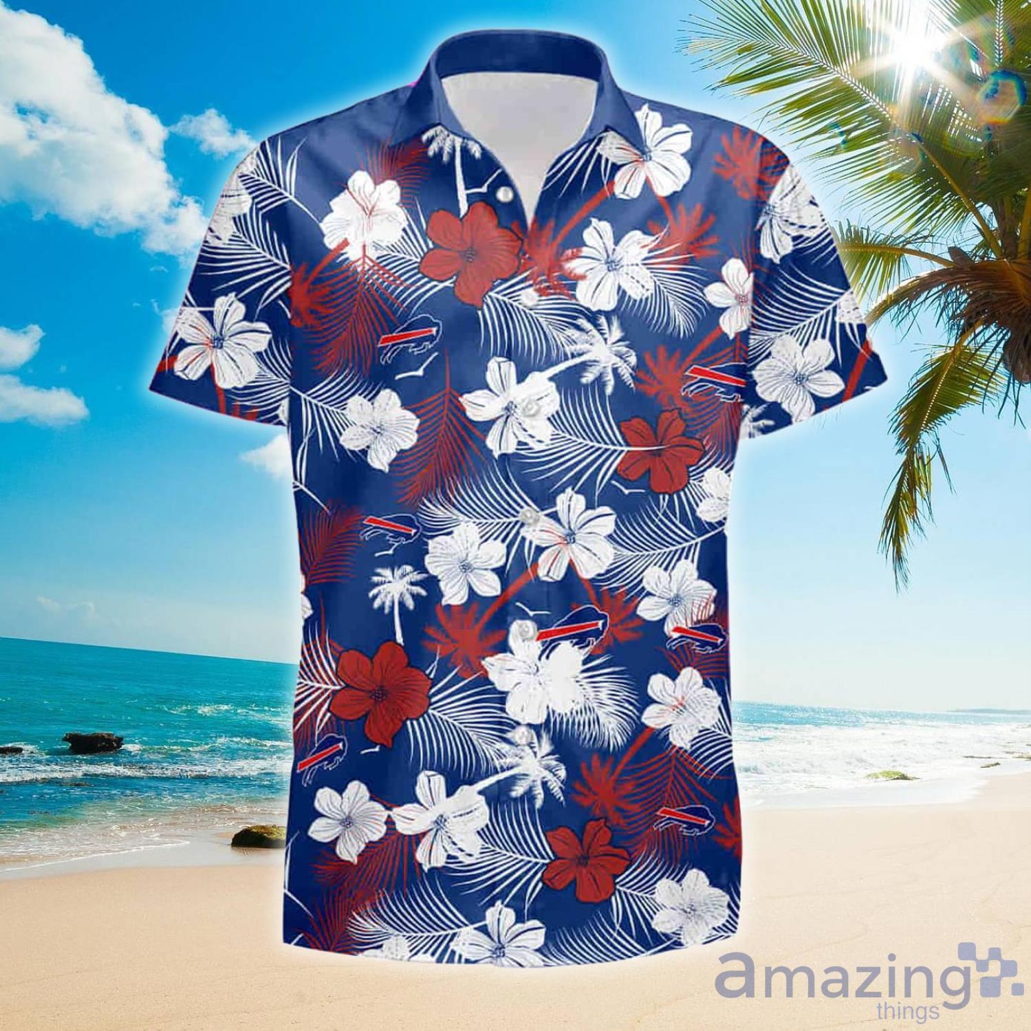 Nfl Buffalo Bills Floral Button Up Summer Hawaiian Shirt And Shorts -  Banantees