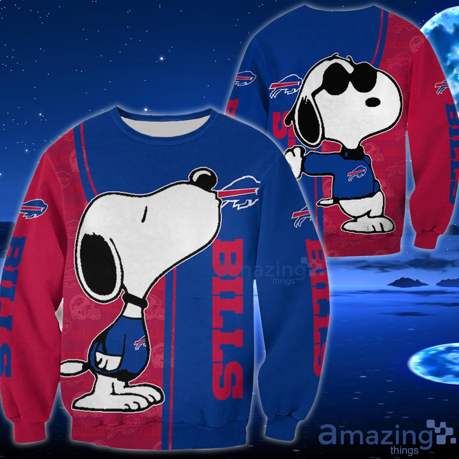 Buffalo Bills Snoopy Full Over Print Hoodie