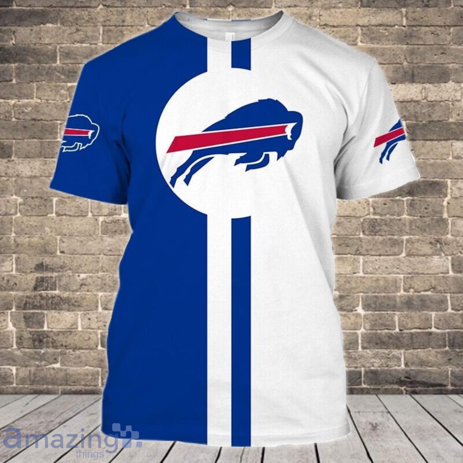 Buffalo Bills Striped Style 3D T-Shirts