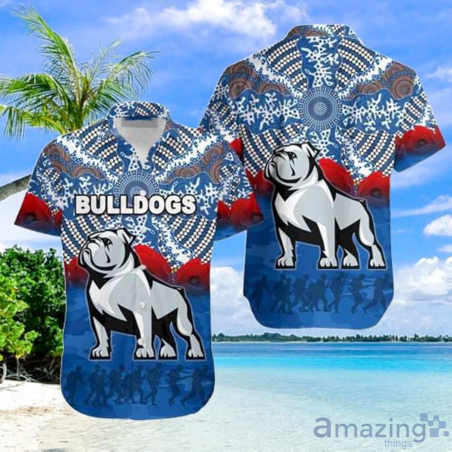 Bulldogs Aloha Gift For Summer Hawaiian Shirt Men And Women Product Photo 1