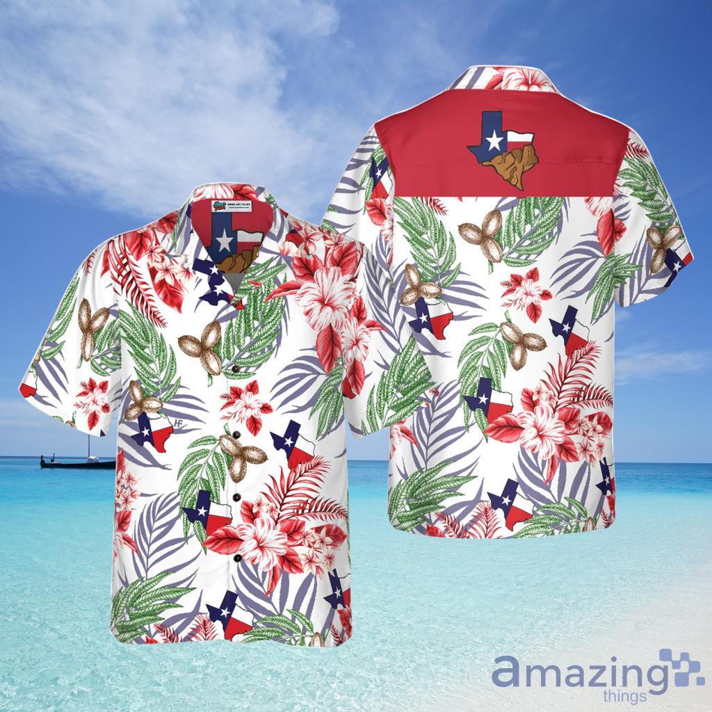 Button Down Floral And Flag Texas Hawaiian Shirt For Men And Women - Button Down Floral And Flag Texas Hawaiian Shirt For Men And Women