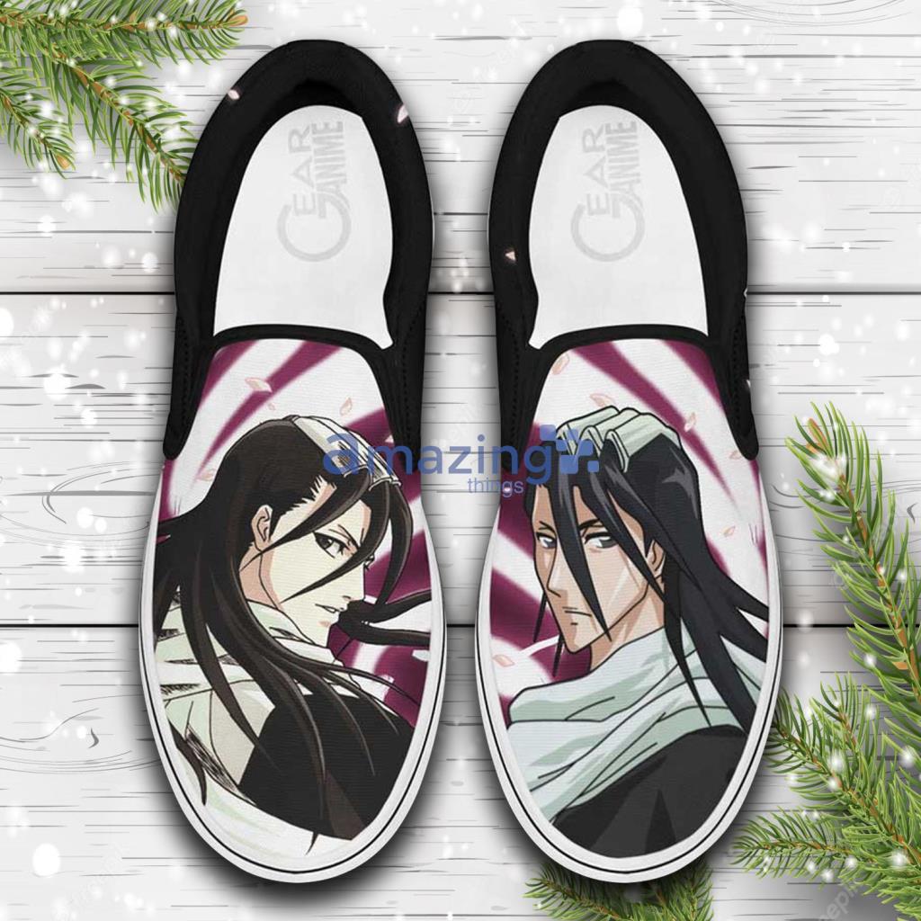 Byakuya Kuchiki Custom Anime Bleach Slip On Sneakers Shoes - Byakuya Kuchiki Custom Anime Bleach Slip On Sneakers Shoes Byakuya Kuchiki Custom Anime Bleach Slip On Sneakers Shoes - Byakuya Kuchiki Custom Anime Bleach Slip On Sneakers Shoes