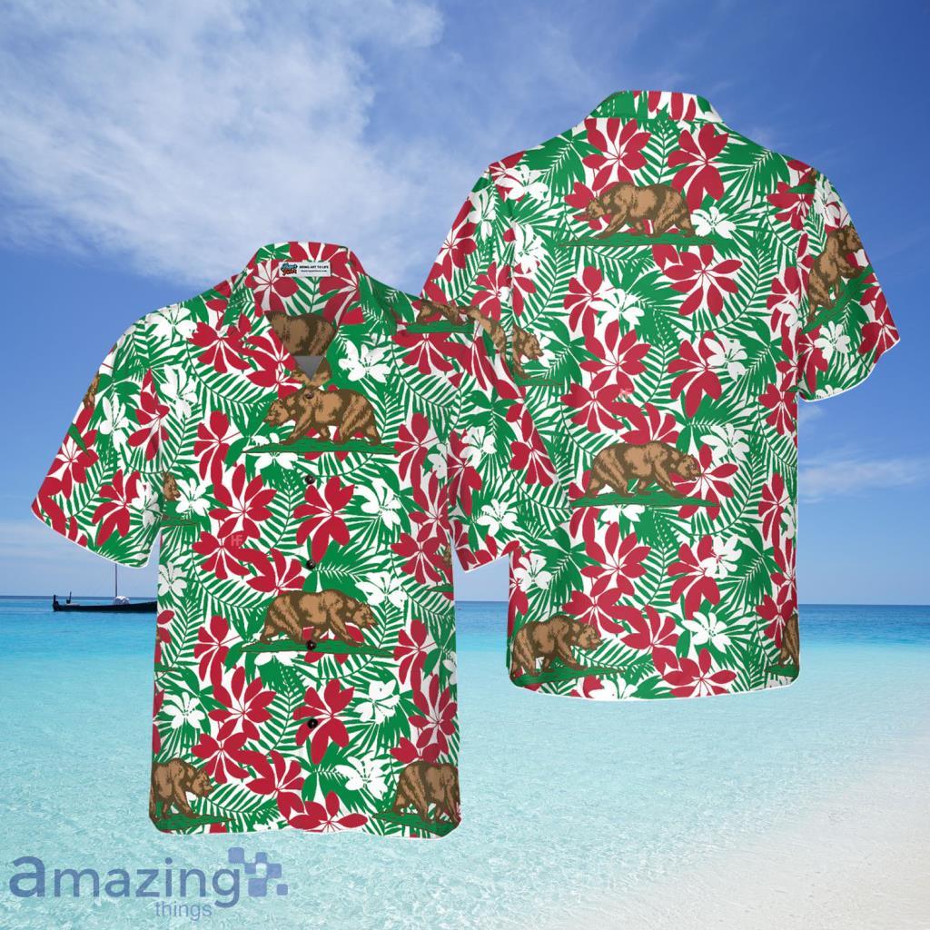 California Flag Seamless Pattern USA Hawaiian Shirt For Men And Women - California Flag Seamless Pattern USA Hawaiian Shirt For Men And Women