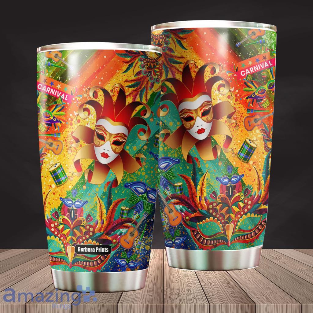 Carnival I'm Here For The Masks Mardi Gras Stainless Steel Tumbler - Carnival I'm Here For The Masks Mardi Gras Stainless Steel Tumbler