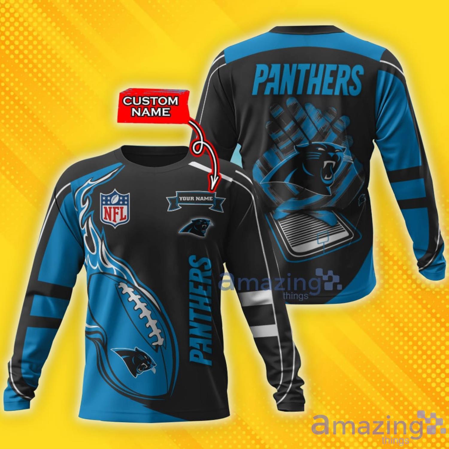 Carolina Panthers Custom Name For Sport Fans All Over Printed 3D Shirt