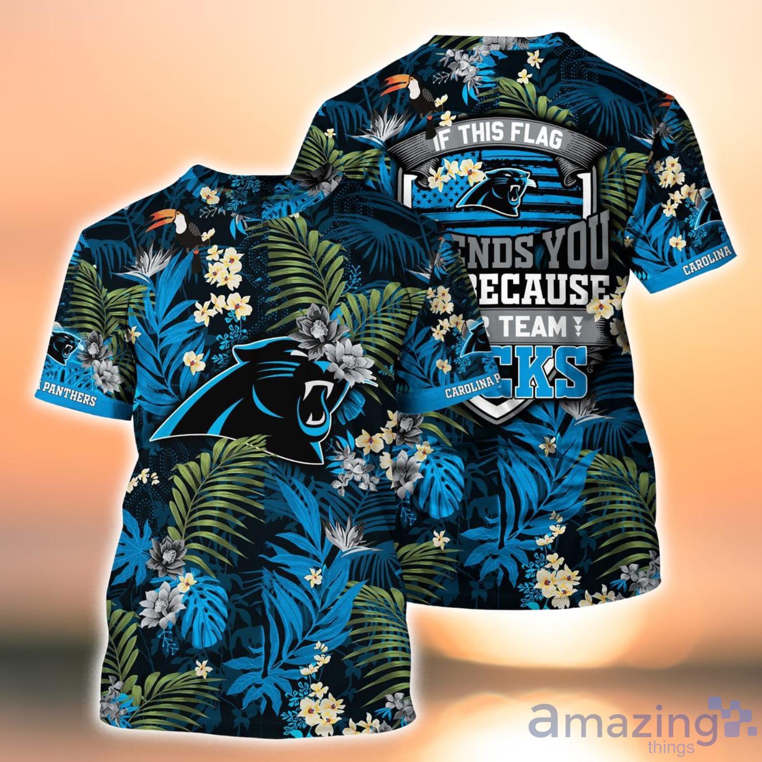 Carolina Panthers NFL Team Tropical Coconut Hot Summer Button Hawaiian Shirt  - Bring Your Ideas, Thoughts And Imaginations Into Reality Today