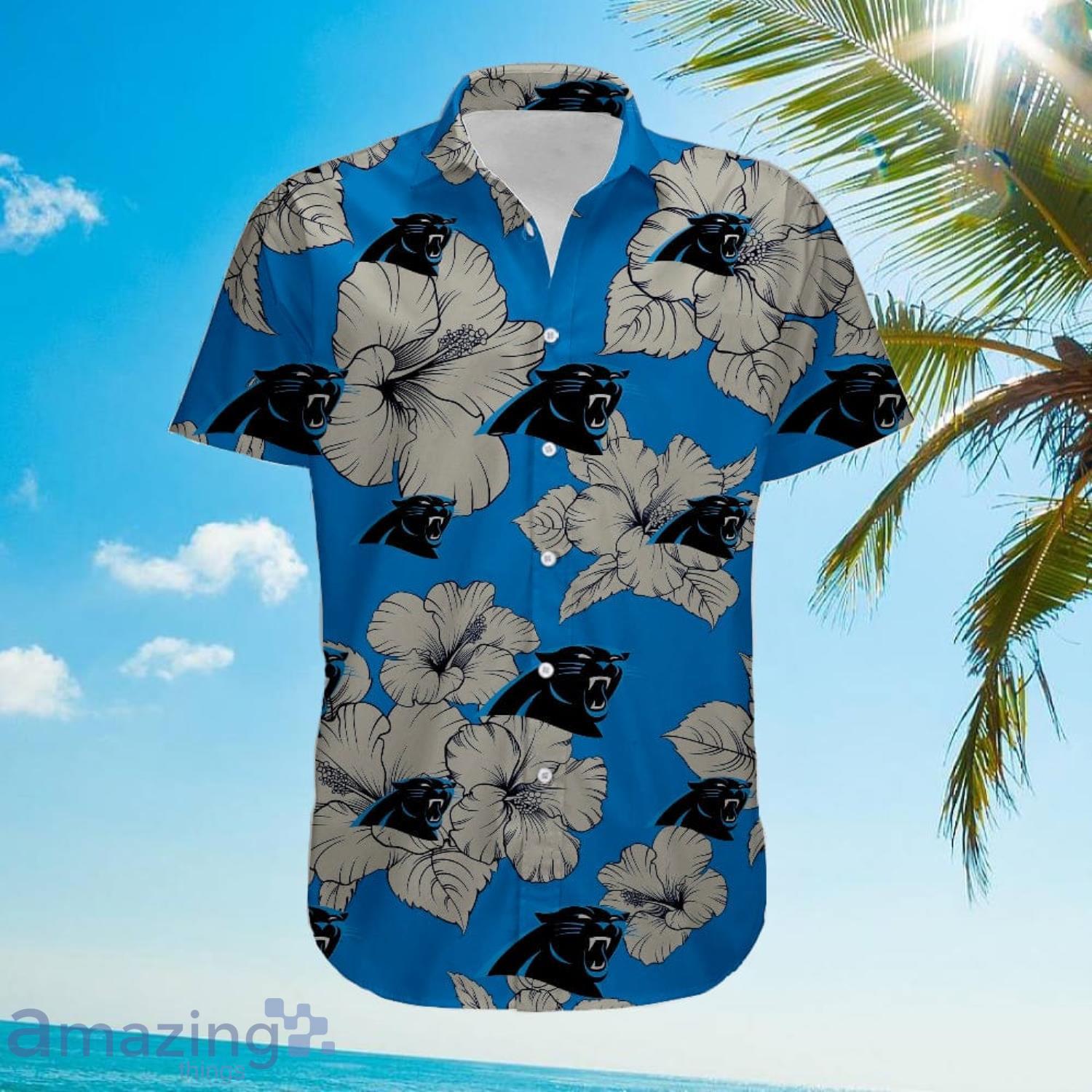 Carolina Panthers Tropical Big Flower Hawaiian Shirt For Men And Women Product Photo 1