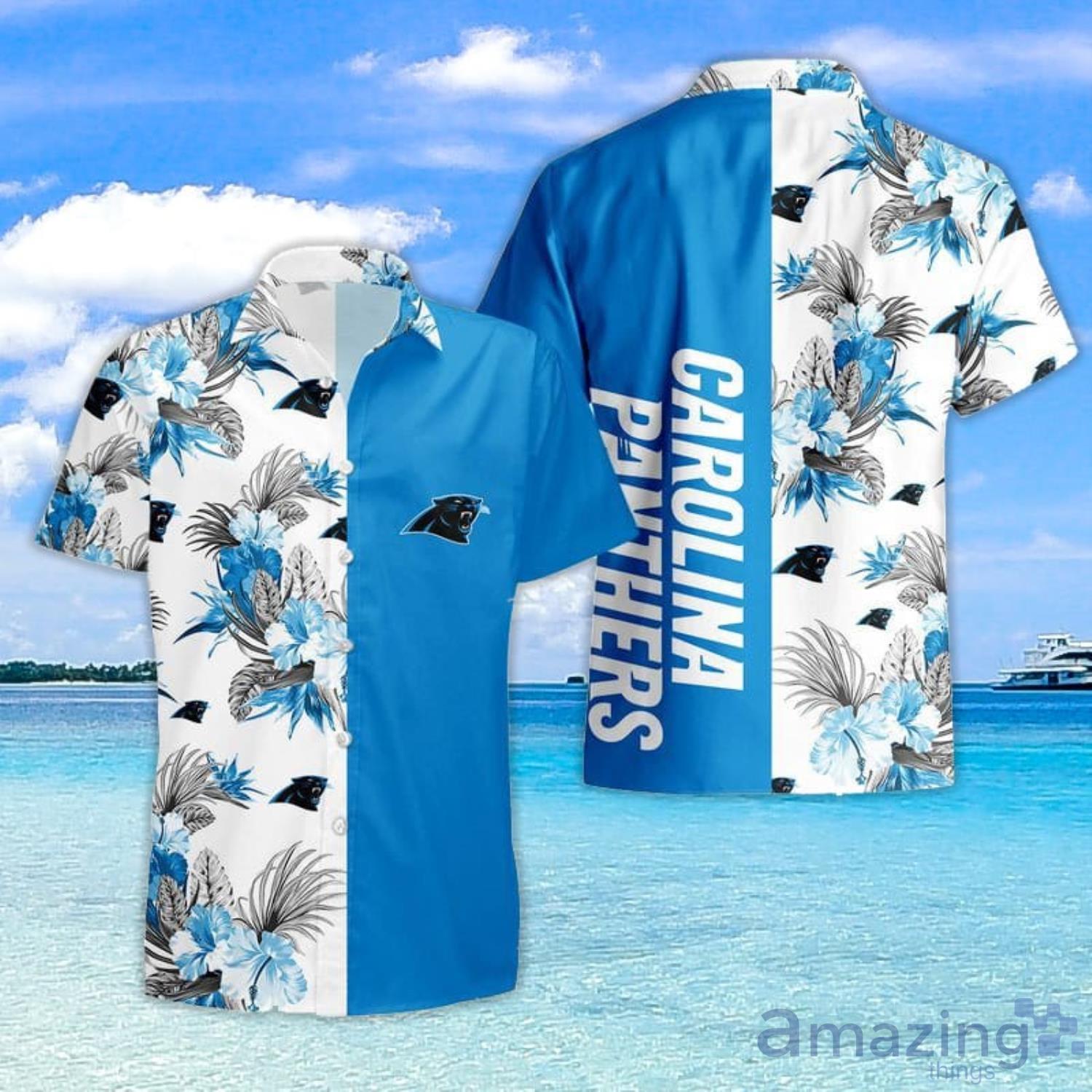 Carolina Panthers Tropical Pattern For Fans Hawaiian Shirt and Short Product Photo 1
