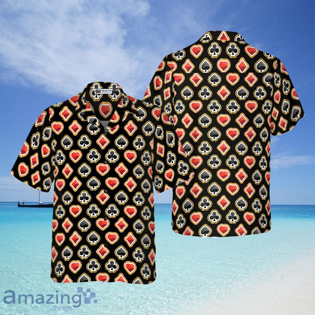 Casino Poker Black Background Hawaiian Shirt For Men And Women - Casino Poker Black Background Hawaiian Shirt For Men And Women