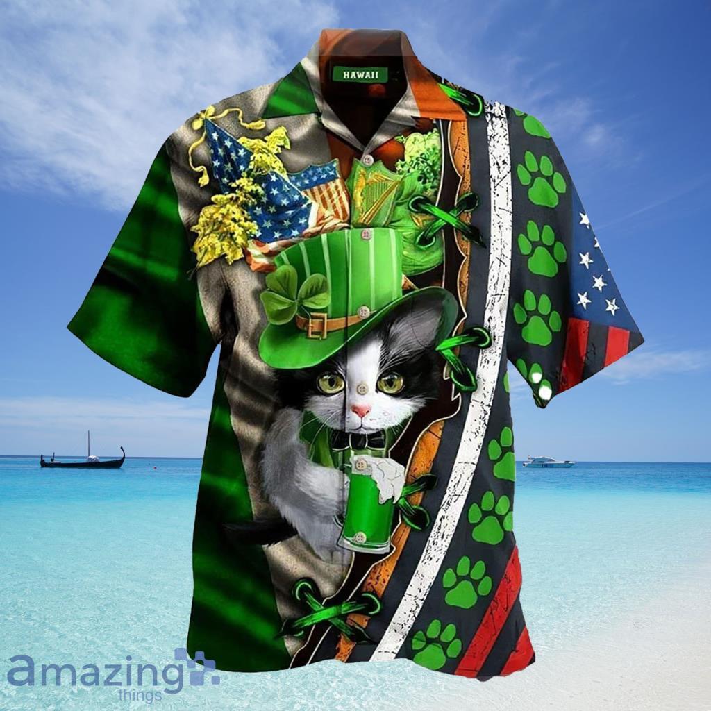 Cat St Patrick's Day Hawaiian Shirt For Men And Women image Cat St Patrick's Day Hawaiian Shirt For Men And Women - Cat St Patrick's Day Hawaiian Shirt For Men And Women