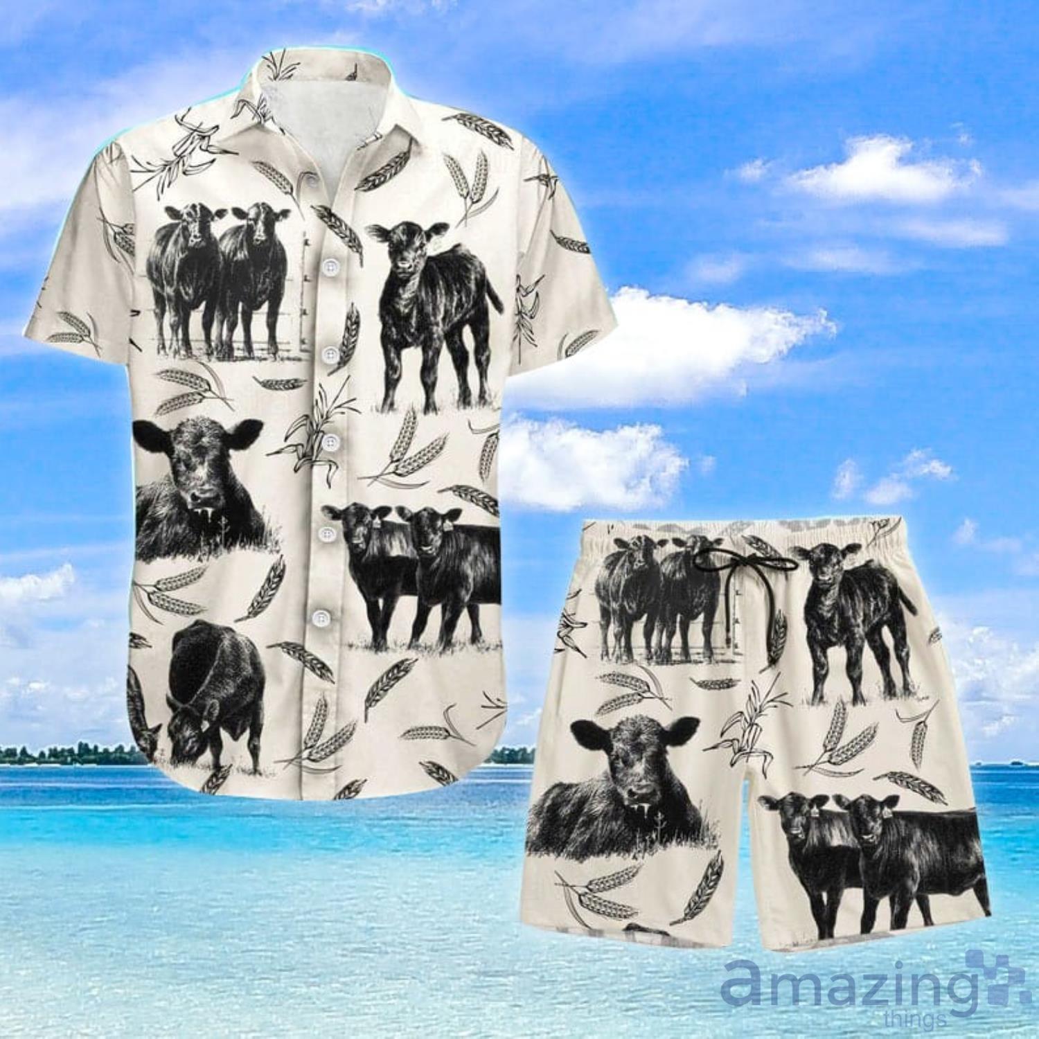 Cattle Hawaiian Shirt And Short Product Photo 1