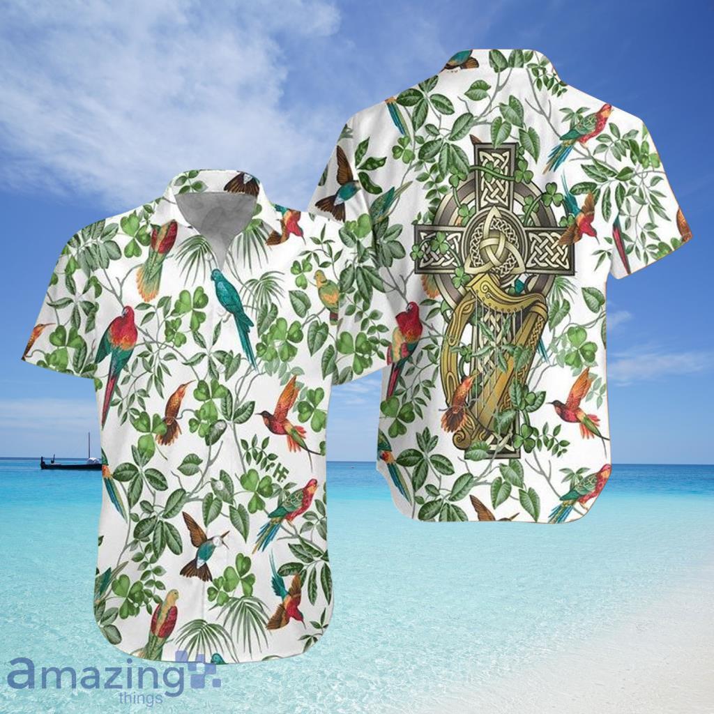 Celtic cross Irish St Patrick's Hawaiian Shirt - Celtic cross Irish St Patrick's Hawaiian Shirt