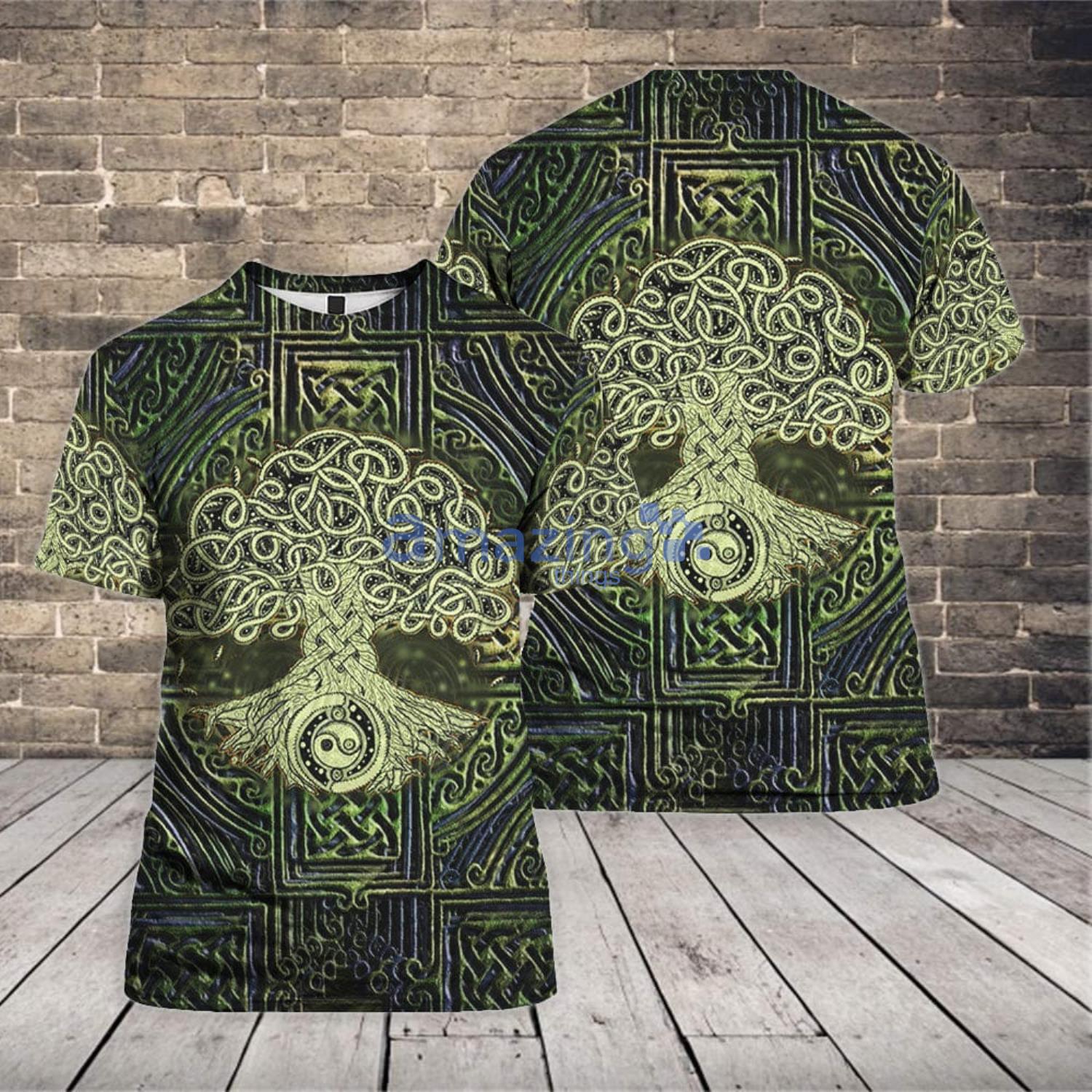 Celtic Tree Of Life Irish St Patrick's Day 3D T-Shirt Product Photo 1