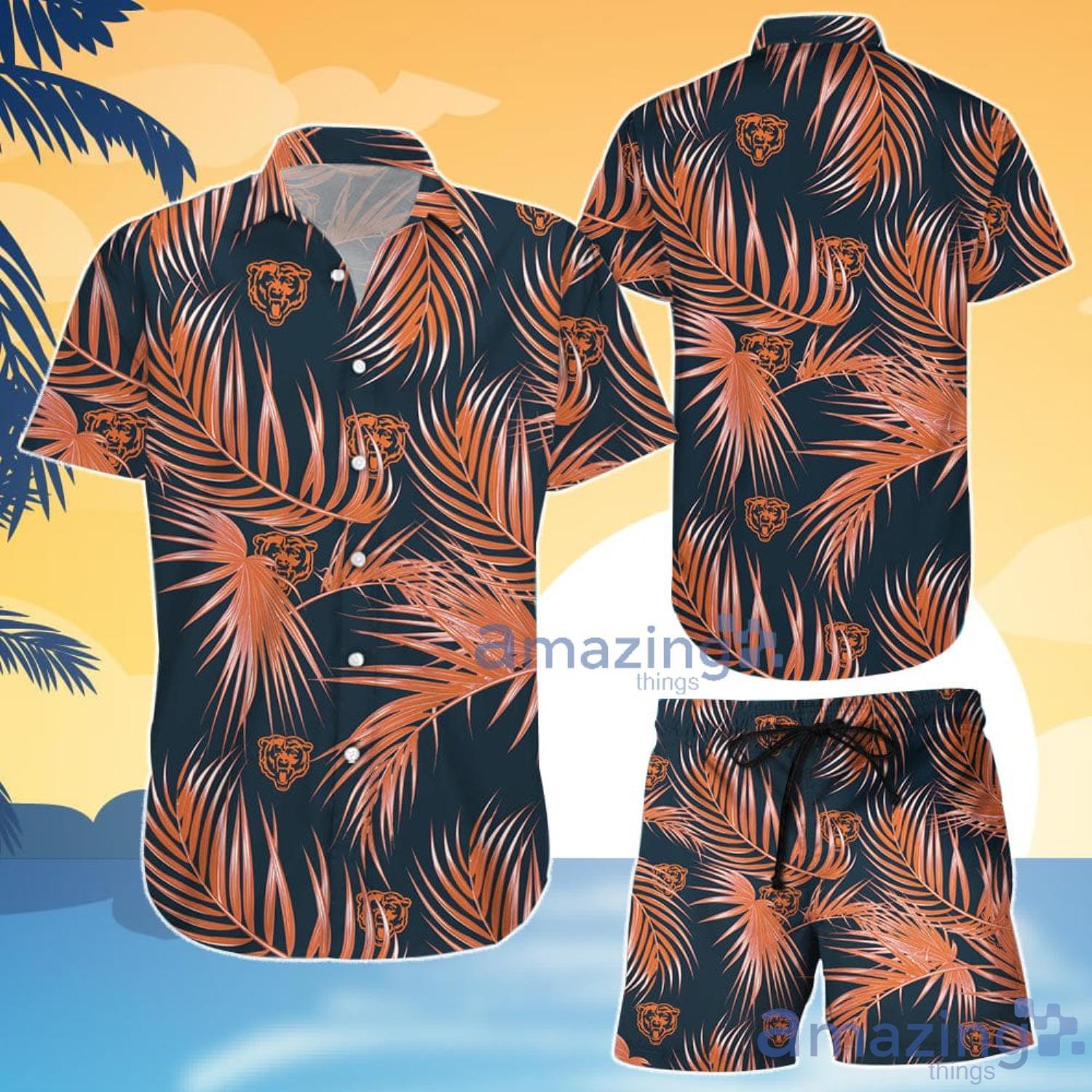 NFL Chicago Bears Hawaiian Shirt Mens Aloha Button Up Shirt