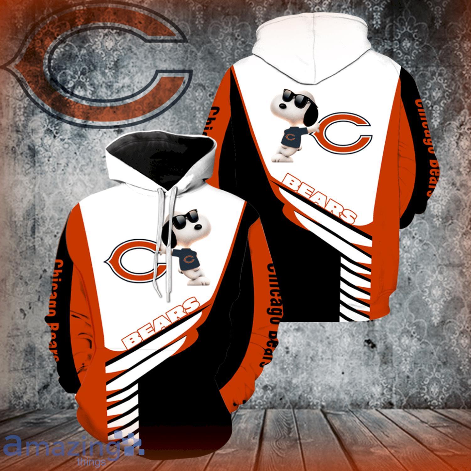 Chicago Bears Hoodie Mens 3D Wonderful Snoopy Christmas Chicago Bears Gifts  For Him - Personalized Gifts: Family, Sports, Occasions, Trending