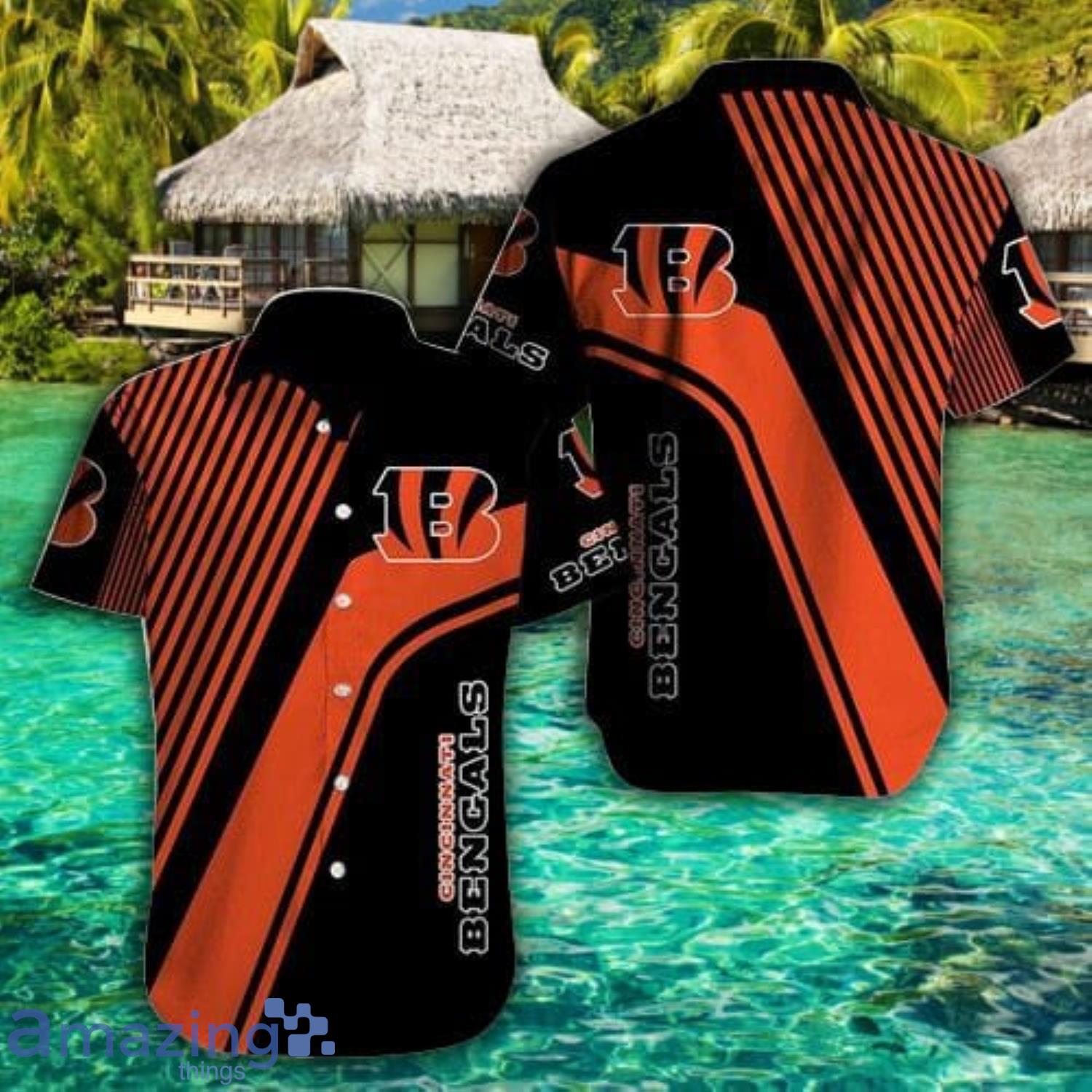 Cincinnati Bengals Short Sleeve Hawaiian Shirt Gift For Fans Product Photo 1