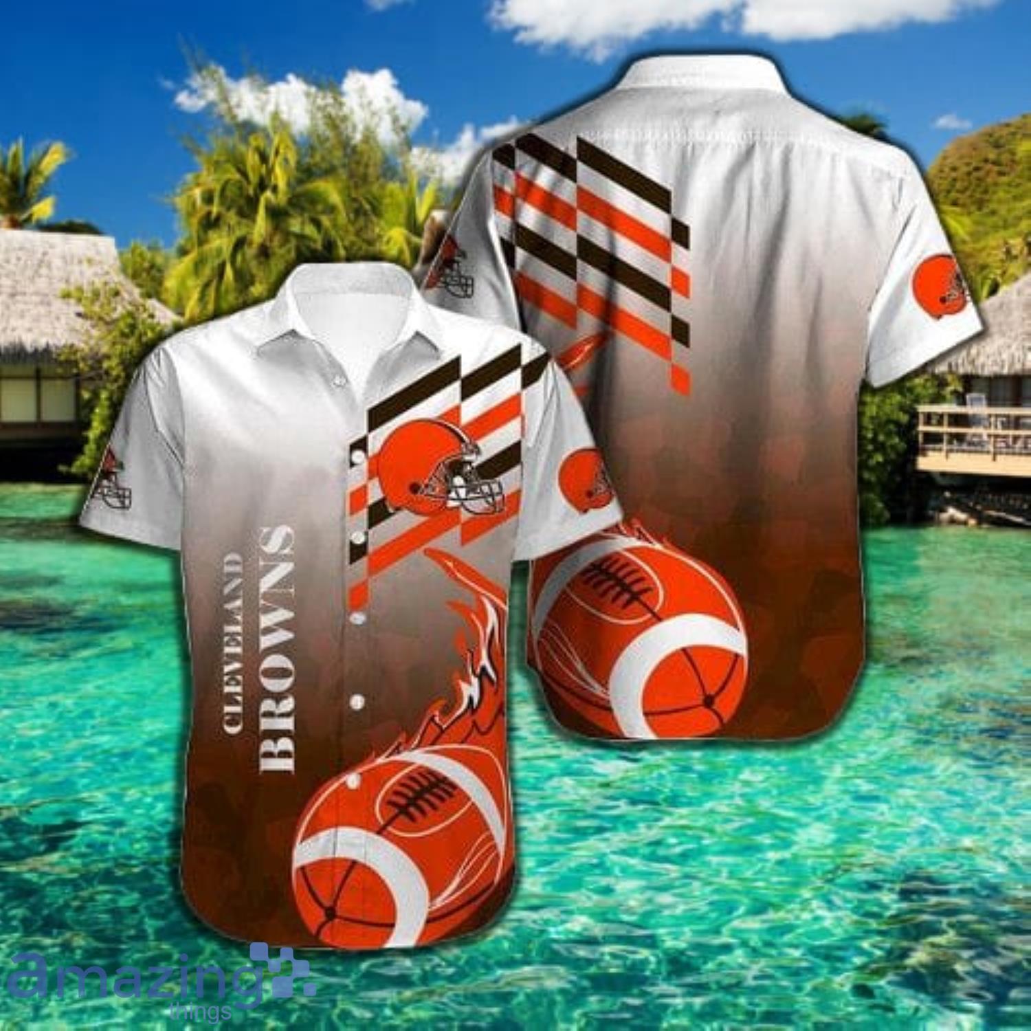 Cleveland Browns Short Sleeve Hawaiian Shirt Gift For Fans Product Photo 1