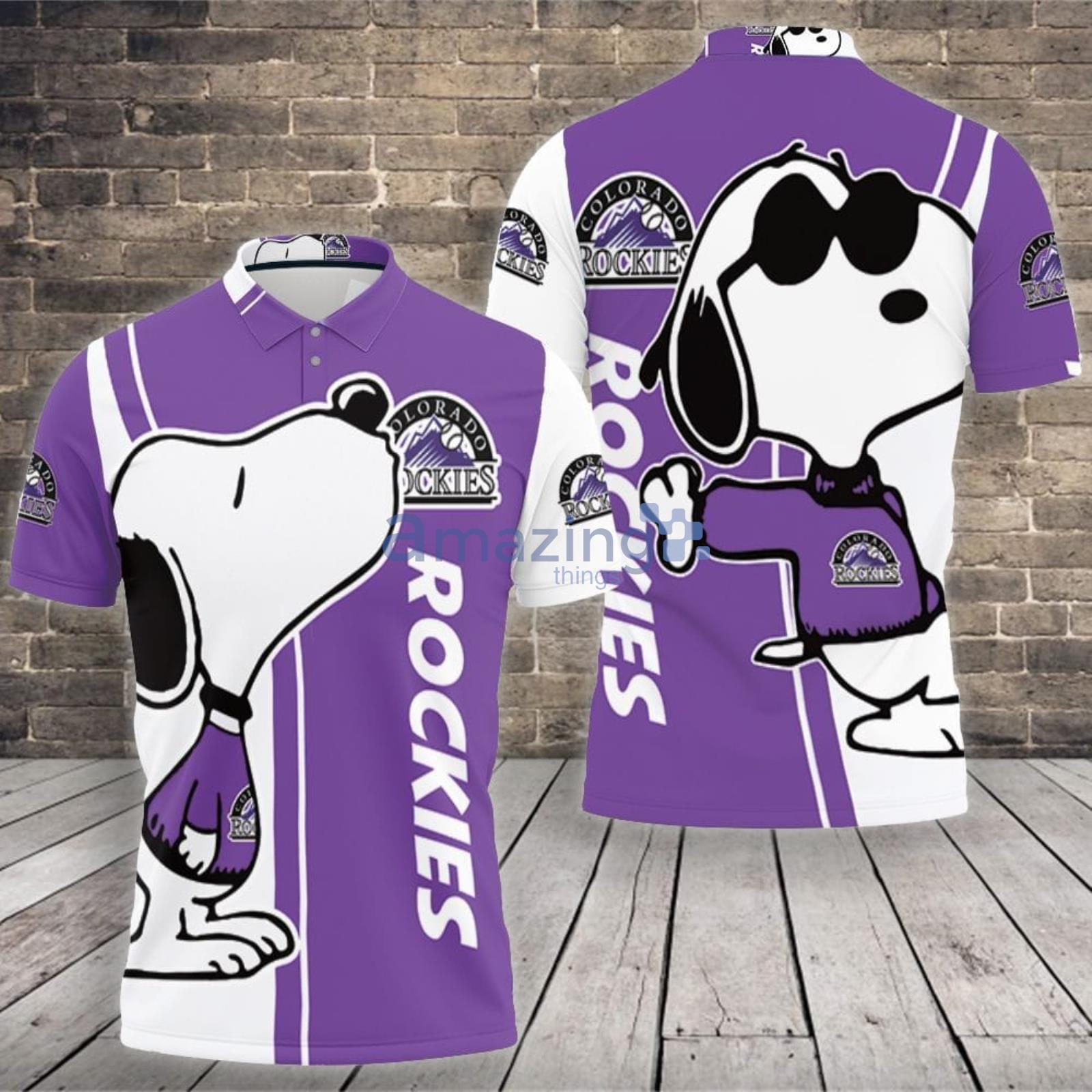 Colorado Rockies Snoopy Lover Polo Shirt For Sport Fans