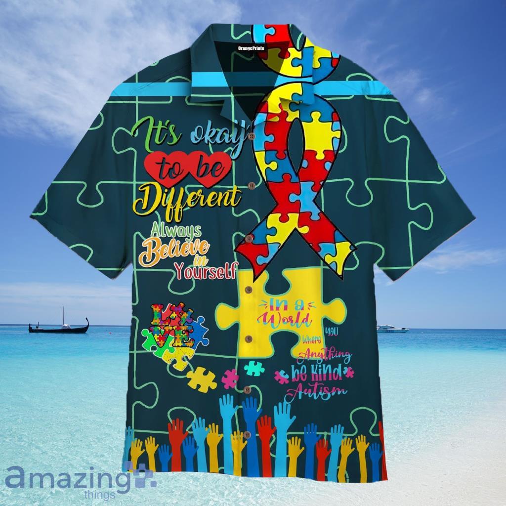 Colorful Autism Awareness Aloha Hawaiian Shirt For Men And Women - Colorful Autism Awareness Aloha Hawaiian Shirt For Men And Women