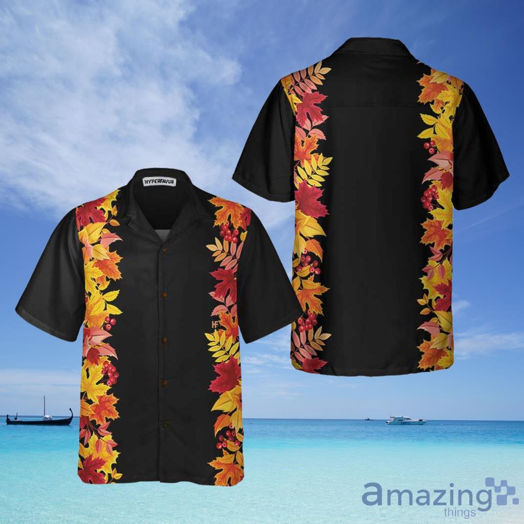 Colorful Autumn Thanksgiving Theme Hawaiian Shirt For Men And Women - Colorful Autumn Thanksgiving Theme Hawaiian Shirt For Men And Women