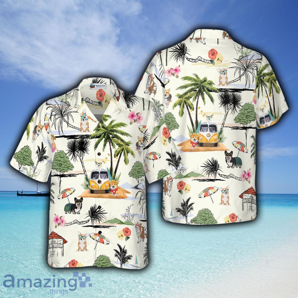 Corgi Hawaii Beach Hawaiian Shirt For Men And Women - Corgi Hawaii Beach Hawaiian Shirt For Men And Women