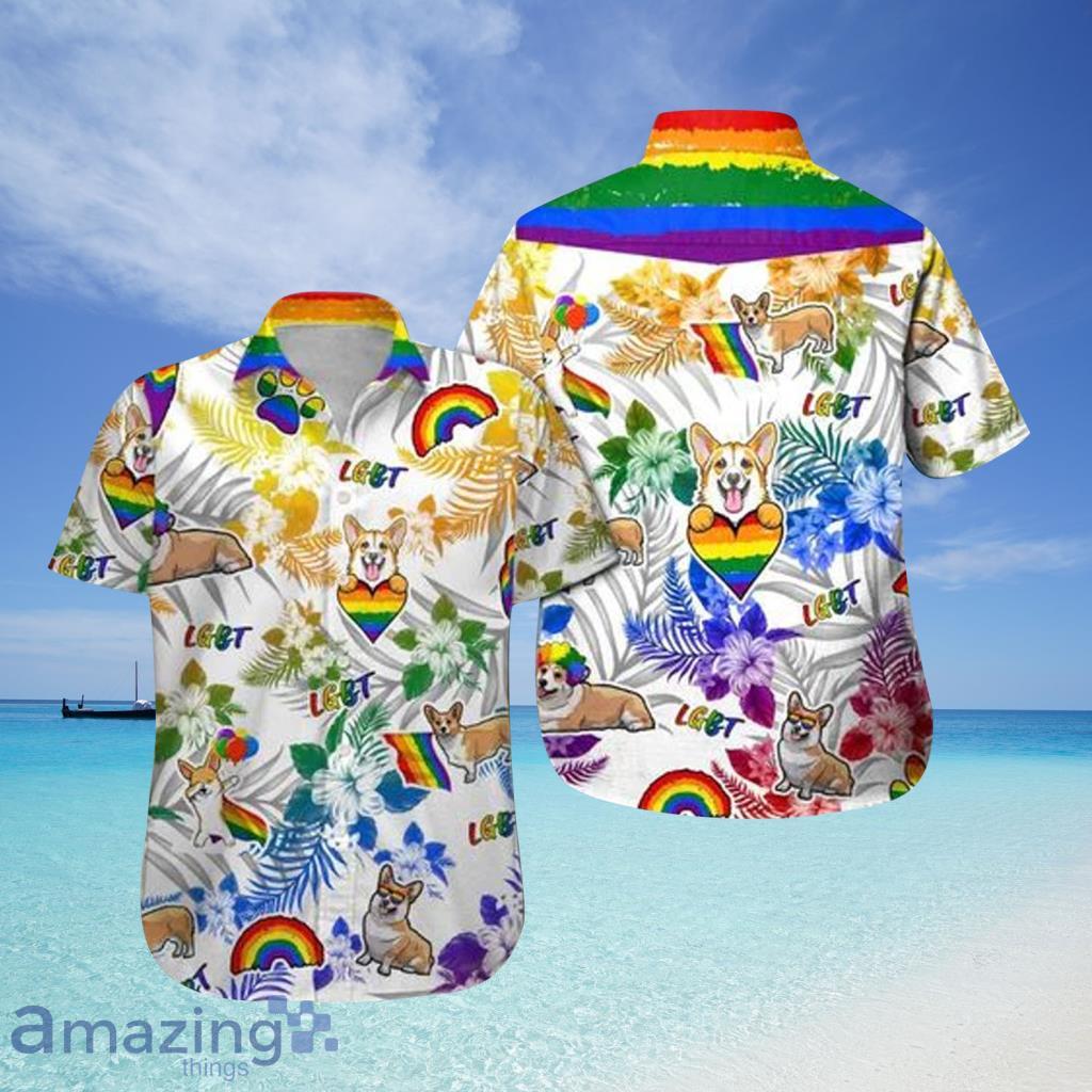 Corgi Lgbt Hawaiian Shirt For Men And Women - Corgi Lgbt Hawaiian Shirt For Men And Women