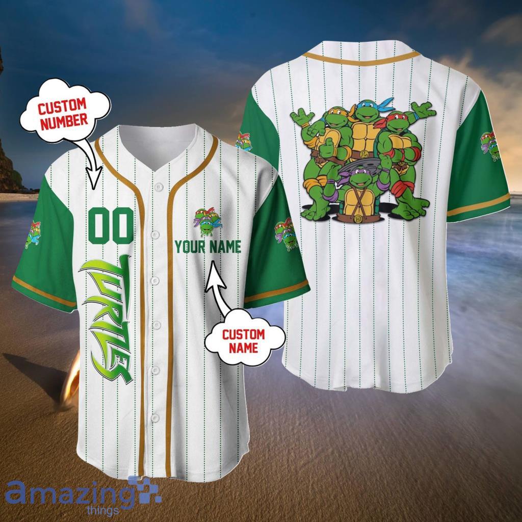 Custom Name Green Gold White Custom Name Baseball Jerseys Shirt