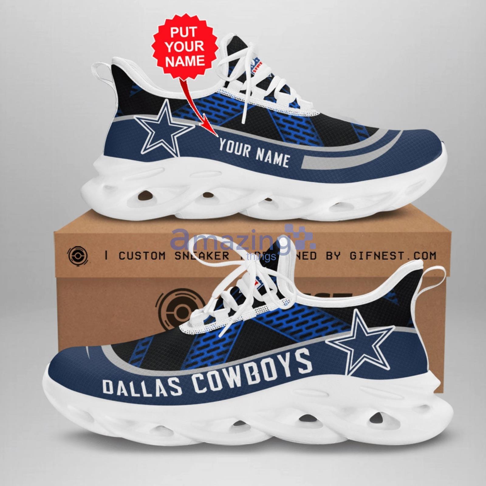 Custom Name Dallas Cowboys Cool Max Soul Shoes Sneaker Product Photo 1
