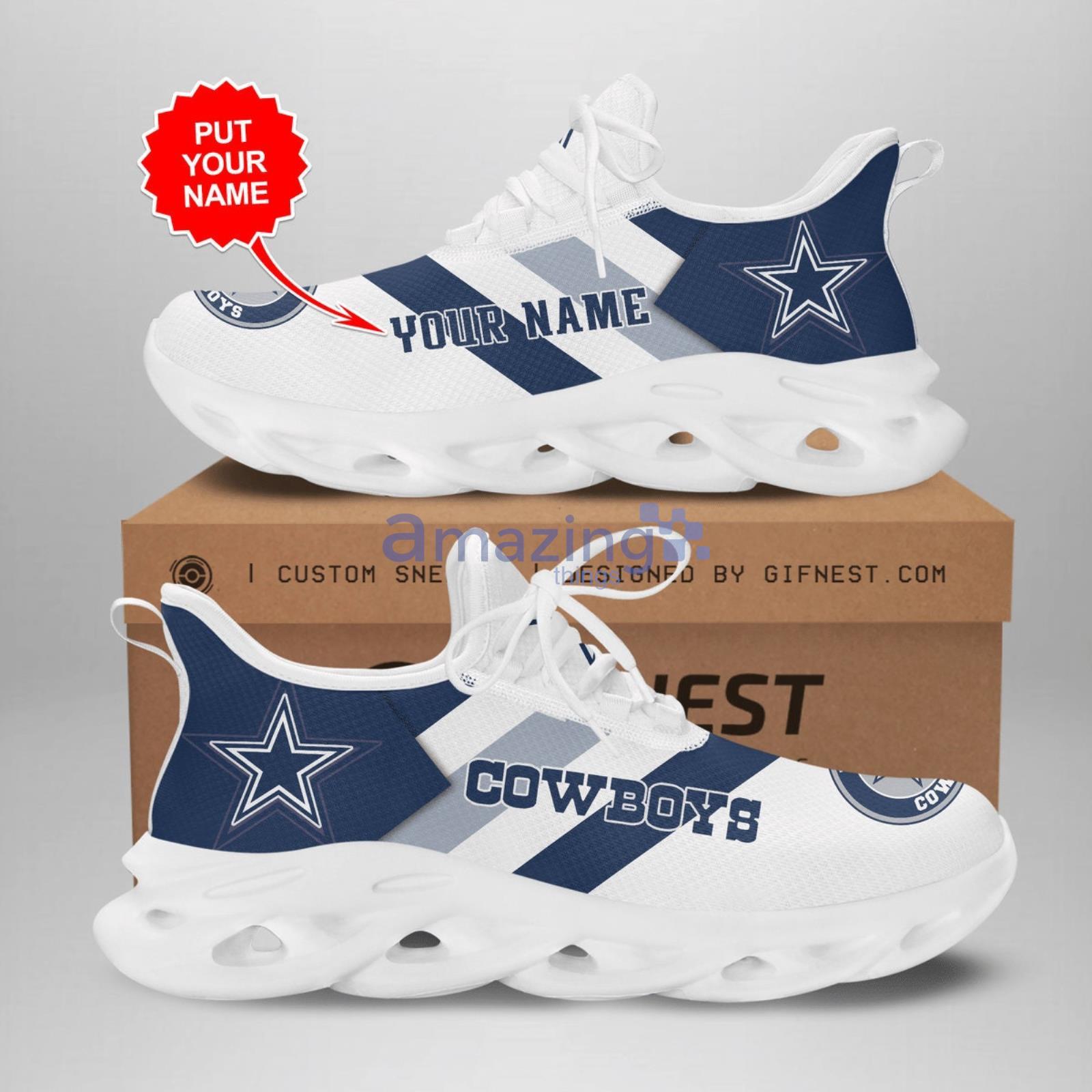 Custom Name Dallas Cowboys Max Soul Shoes For Men And Women Product Photo 1