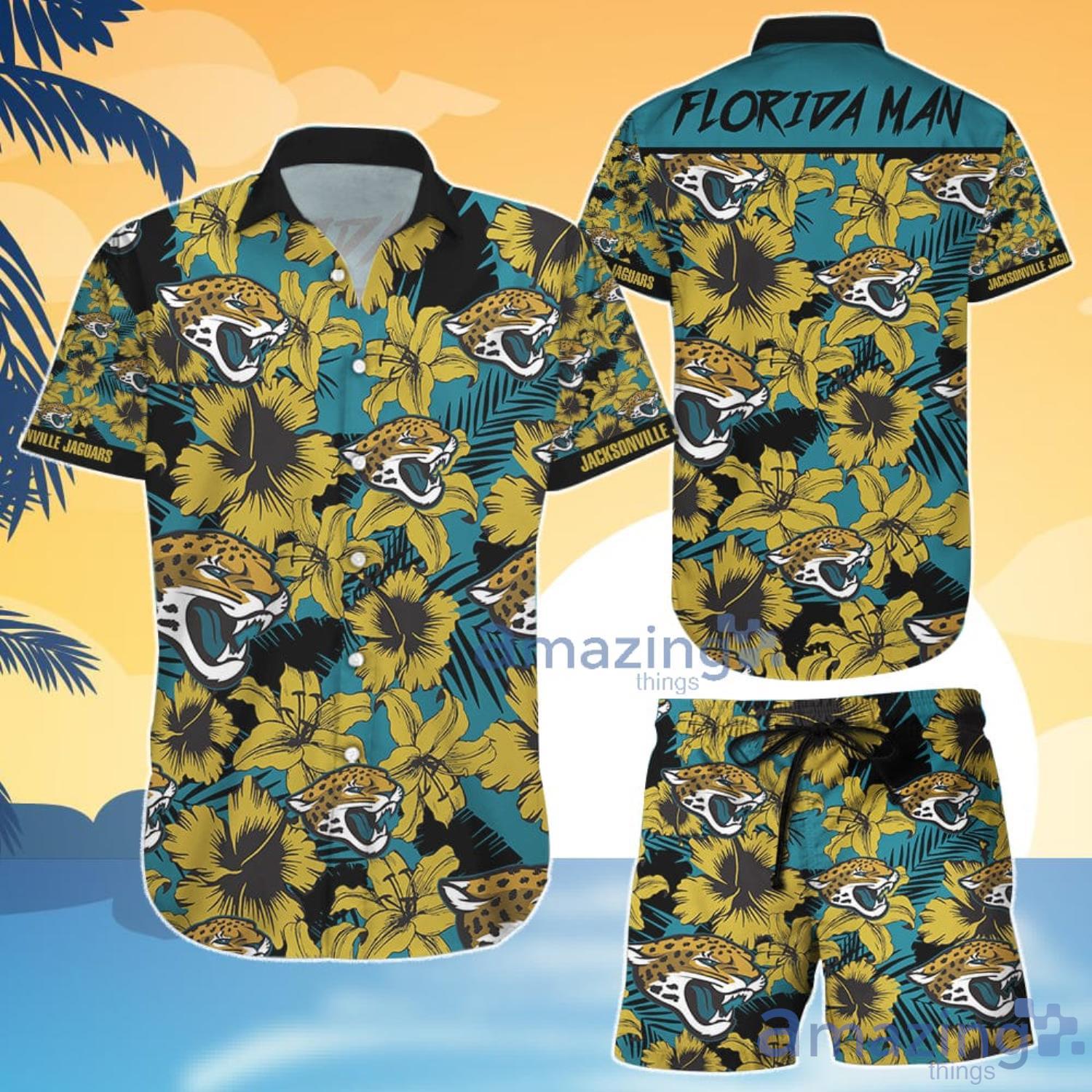 Jacksonville Jaguars NFL Personalized Hawaiian Shirt, beach shorts