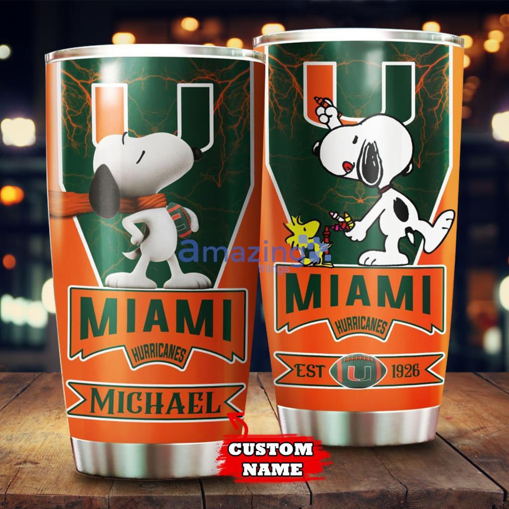 Miami Dolphins Glitter Tumbler Best-selling Snoopy Gifts For Miami