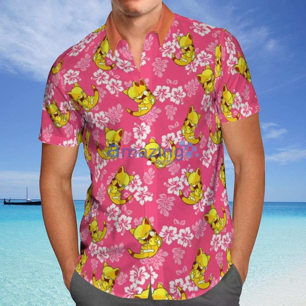 Cute Abra Tropical Floral Hawaiian Shirt - Cute Abra Tropical Floral Hawaiian Shirt Cute Abra Tropical Floral Hawaiian Shirt - Cute Abra Tropical Floral Hawaiian Shirt