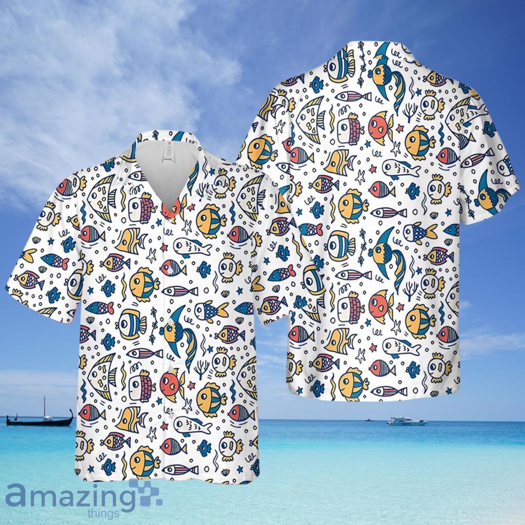 Cute Fish Pattern Hawaiian Shirt For Men And Women - Cute Fish Pattern Hawaiian Shirt For Men And Women Cute Fish Pattern Hawaiian Shirt For Men And Women - Cute Fish Pattern Hawaiian Shirt For Men And Women