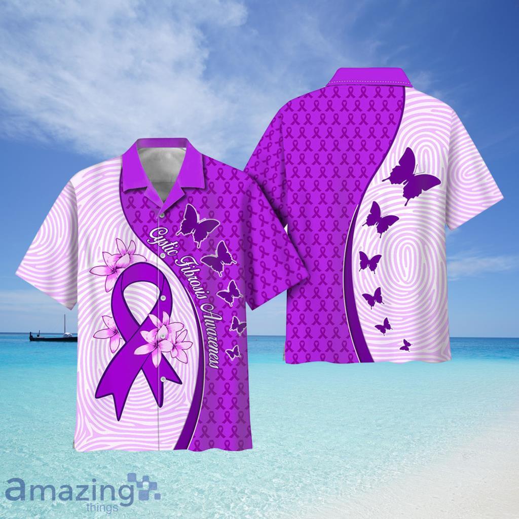 Cystic Fibrosis Awareness Unique Pattern Hawaii Shirt - Cystic Fibrosis Awareness Unique Pattern Hawaii Shirt