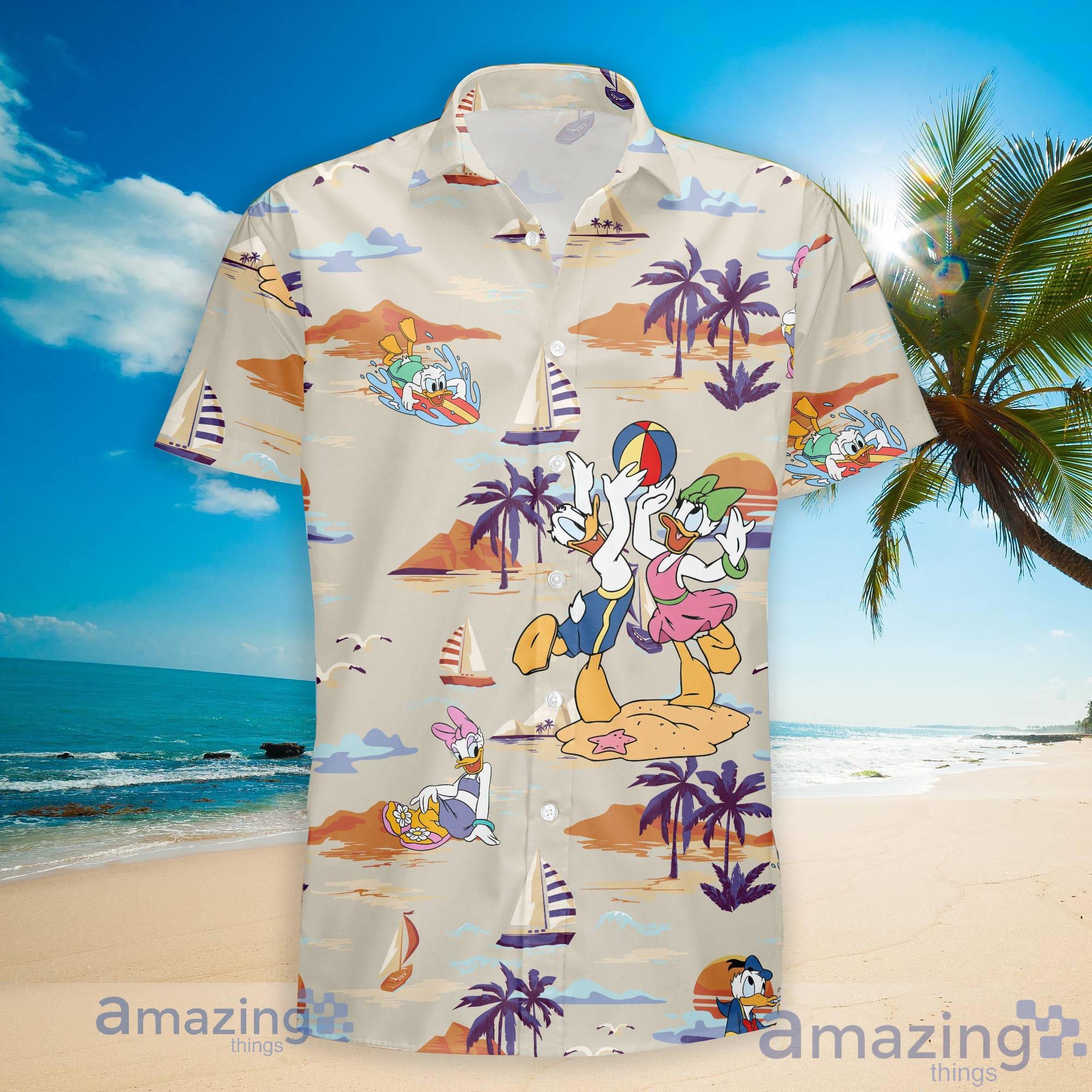 Daisy And Donald Duck Tropical Hawaiian Shirt image Daisy And Donald Duck Tropical Hawaiian Shirt Product Photo 2