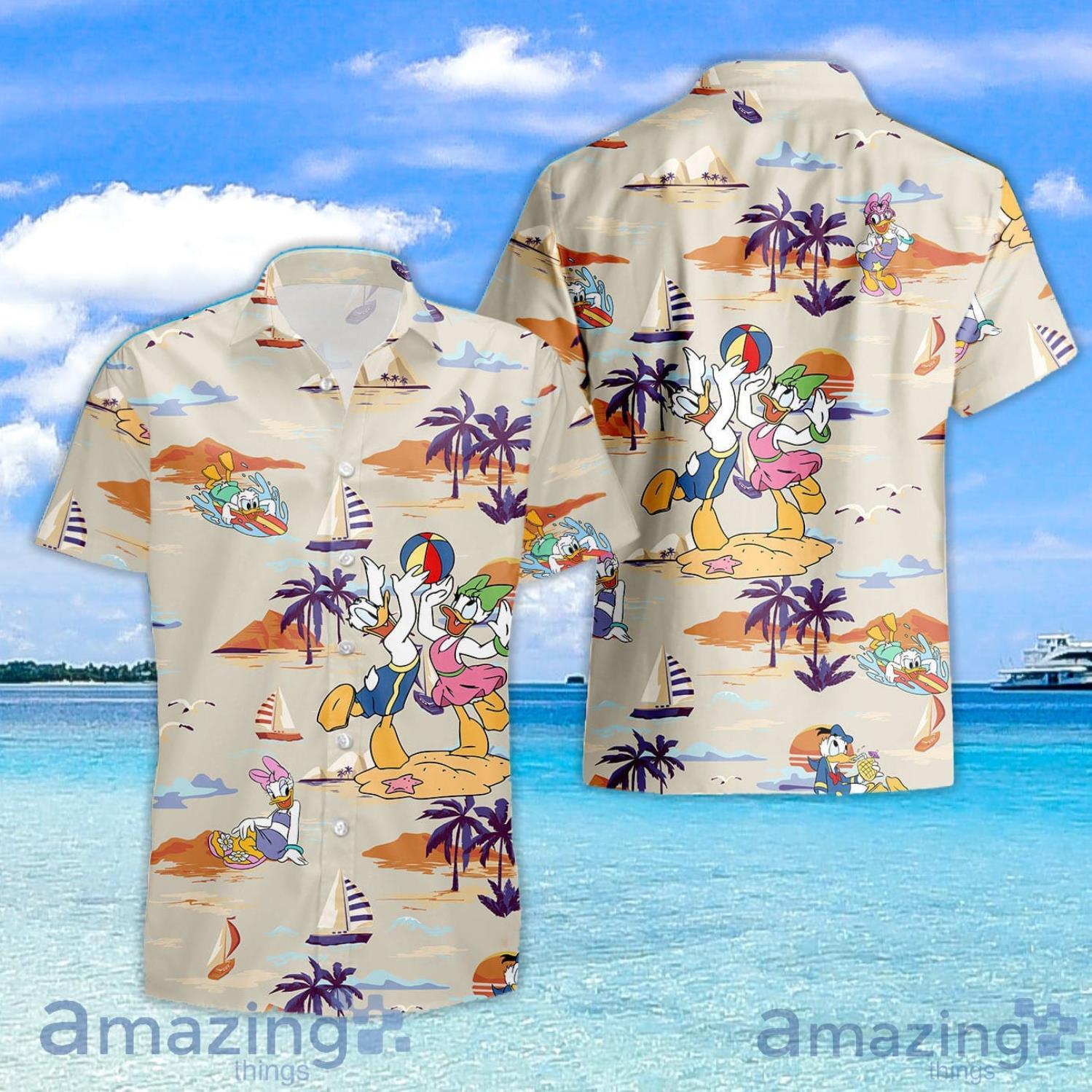 Daisy And Donald Duck Tropical Hawaiian Shirt Product Photo 1