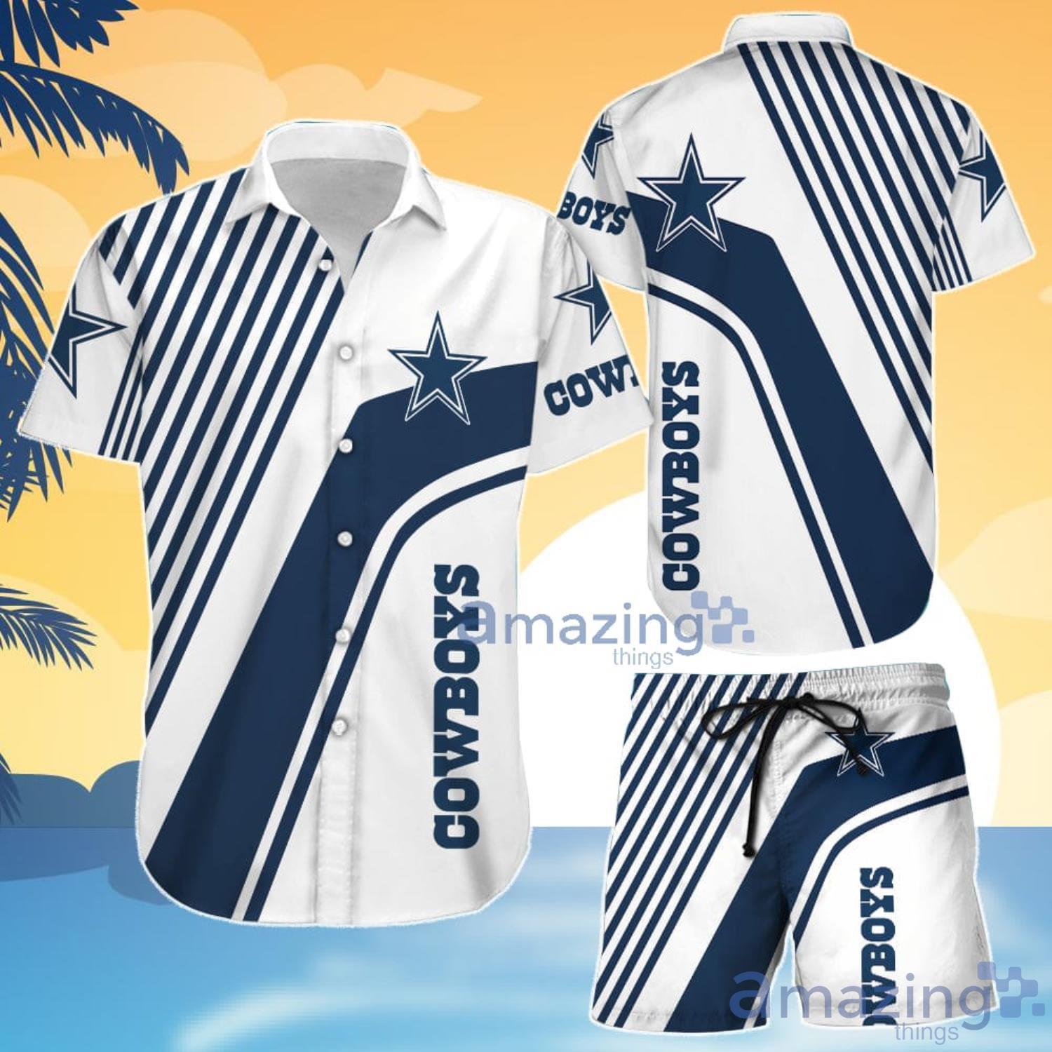 Dallas Cowboys Under Armour Summer Hawaiian Shirt And Shorts