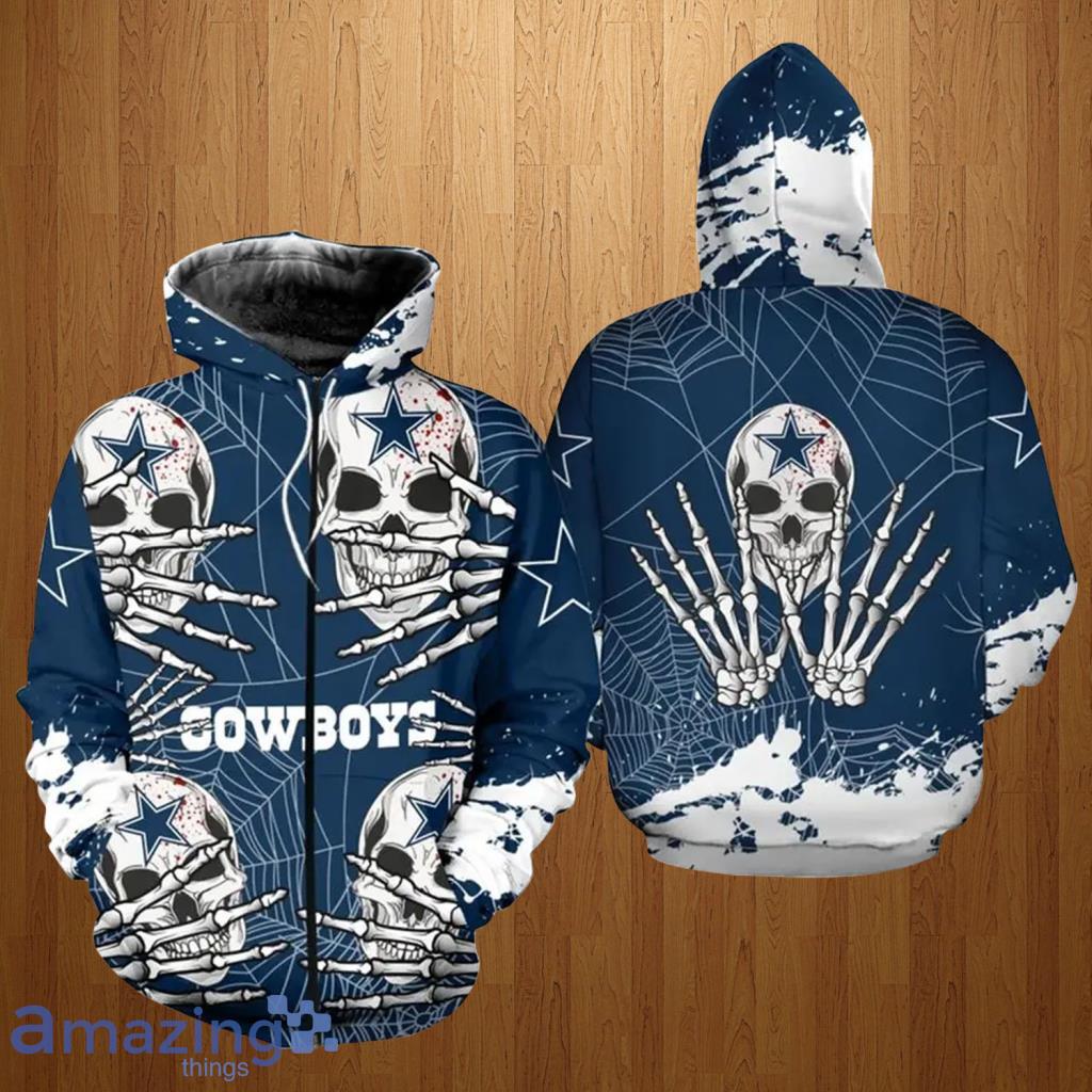 cowboys zip up hoodie