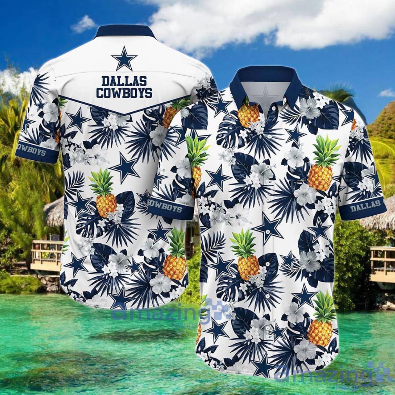 Dallas Cowboys NFL Pineapple Tropical Pattern Hawaiian Shirt And Short