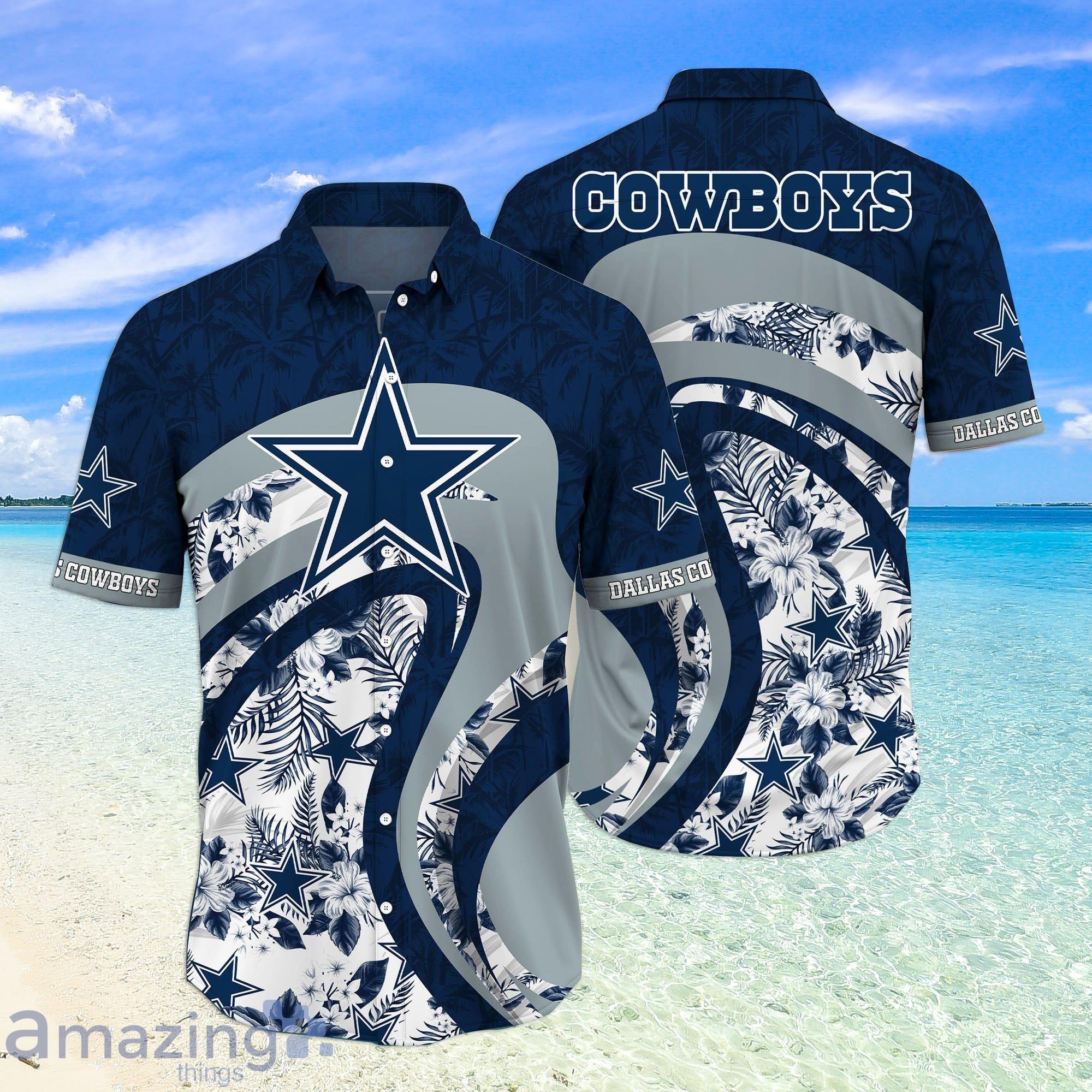 Dallas Cowboys NFL Flower Funny Summer Beach Pattern Aloha Hawaiian Shirt