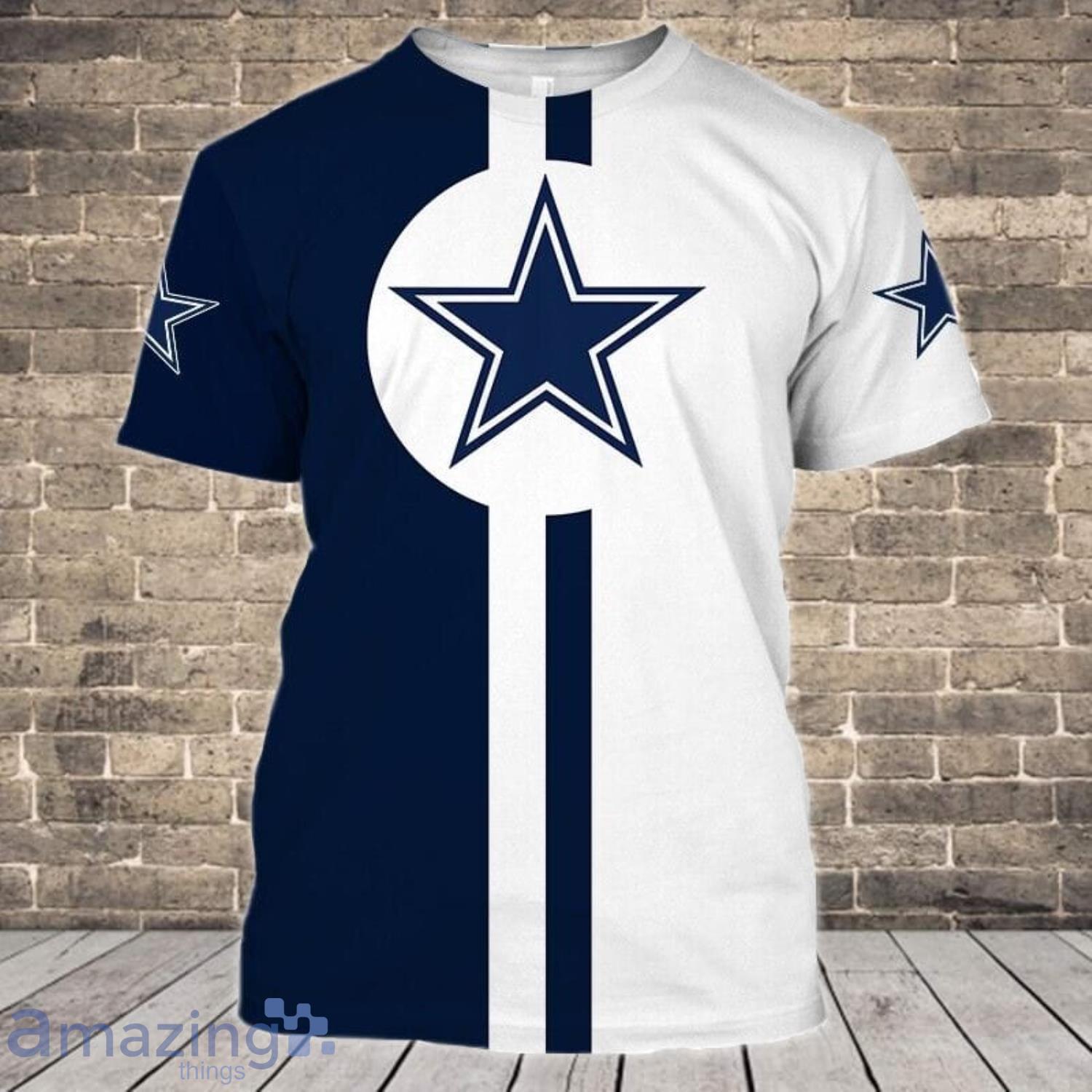 Dallas Cowboys Striped Style 3D T-Shirts