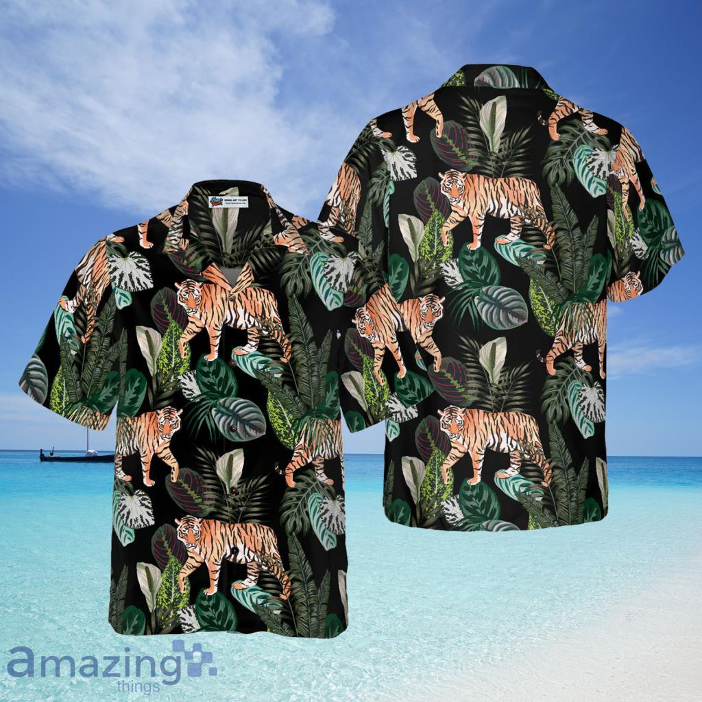 Dark Jungle Exotic Tiger Hawaiian Shirt For Men And Women - Dark Jungle Exotic Tiger Hawaiian Shirt For Men And Women