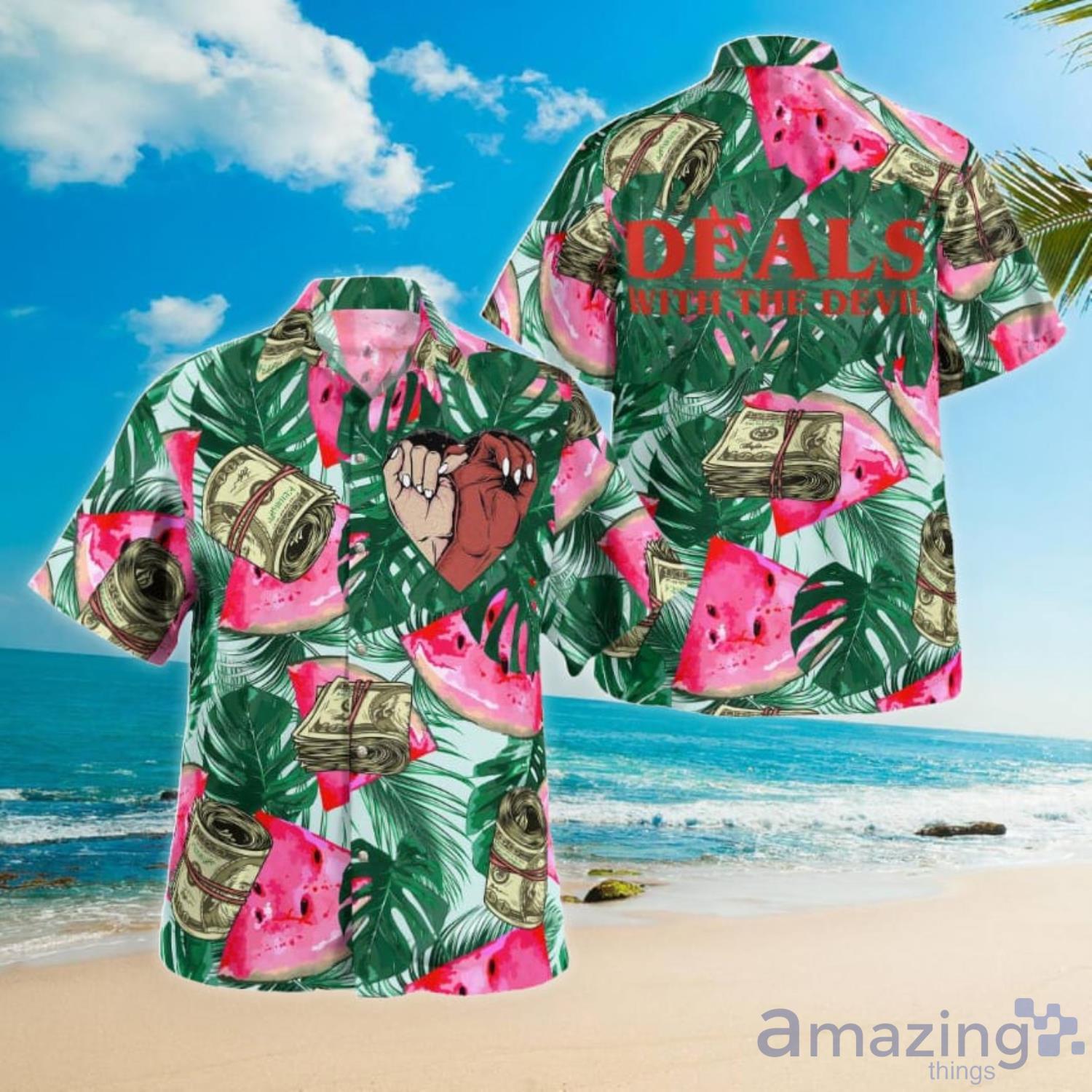 Deals With The Devil Gothic Hawaiian Shirt For Men And Women Product Photo 1