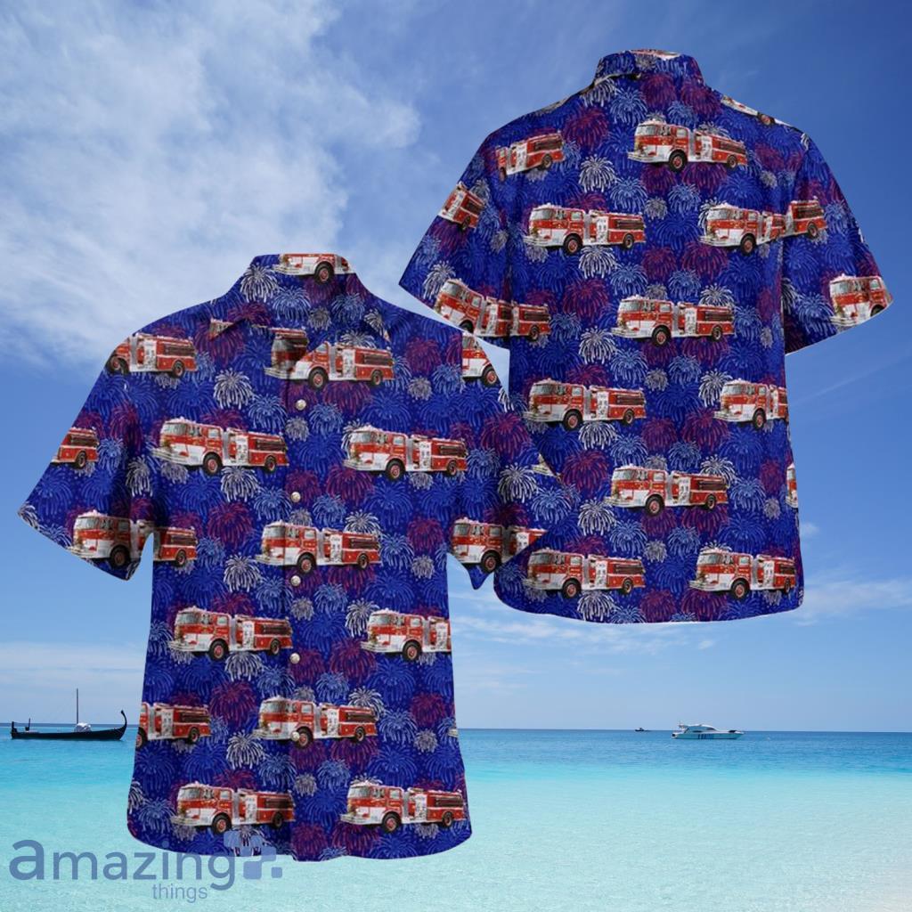 Delaware City Fire Company Engine 4th Of July Hawaiian Shirt For Men And Women - Delaware City Fire Company Engine 4th Of July Hawaiian Shirt For Men And Women